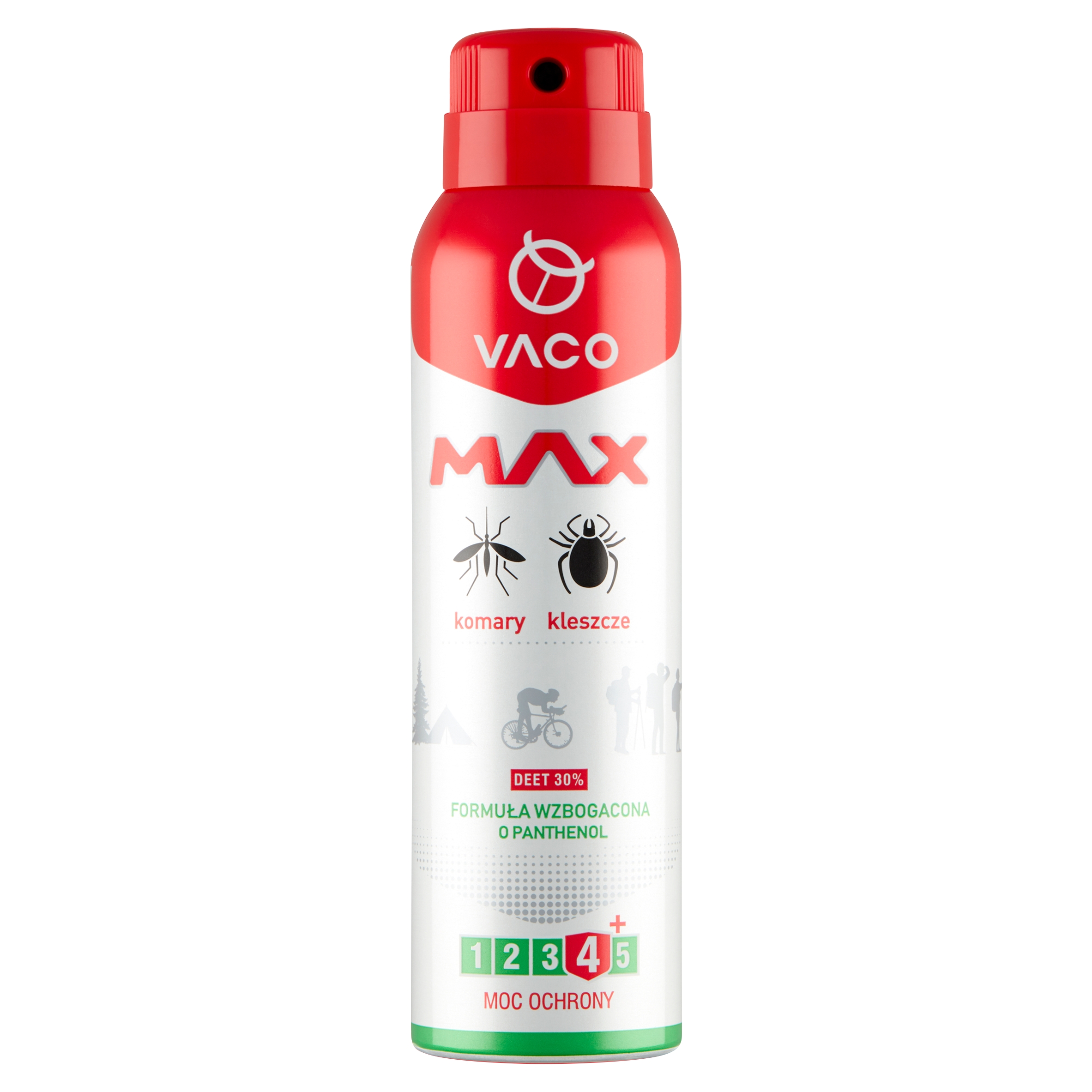 1x 100ml Vaco Spray Max na komary, kleszcze, meszki z Panthenolem i Deet