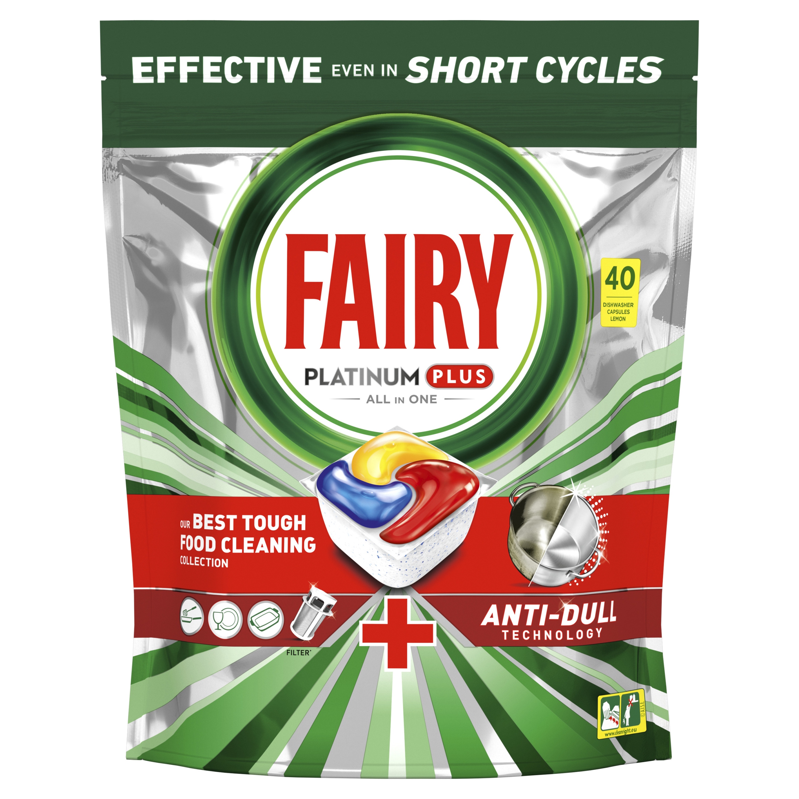 Fairy Kapsle do myčky nádobí Platinum Plus All In One Yellow 40 Ks