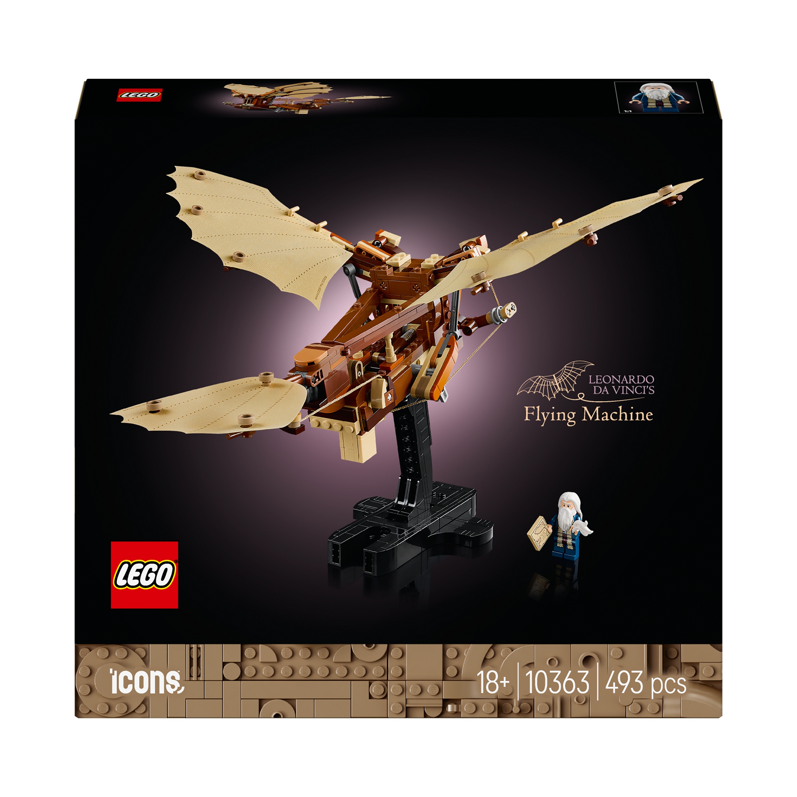 Lego Icons 10363 Létající stroj Leonarda da Vinciho