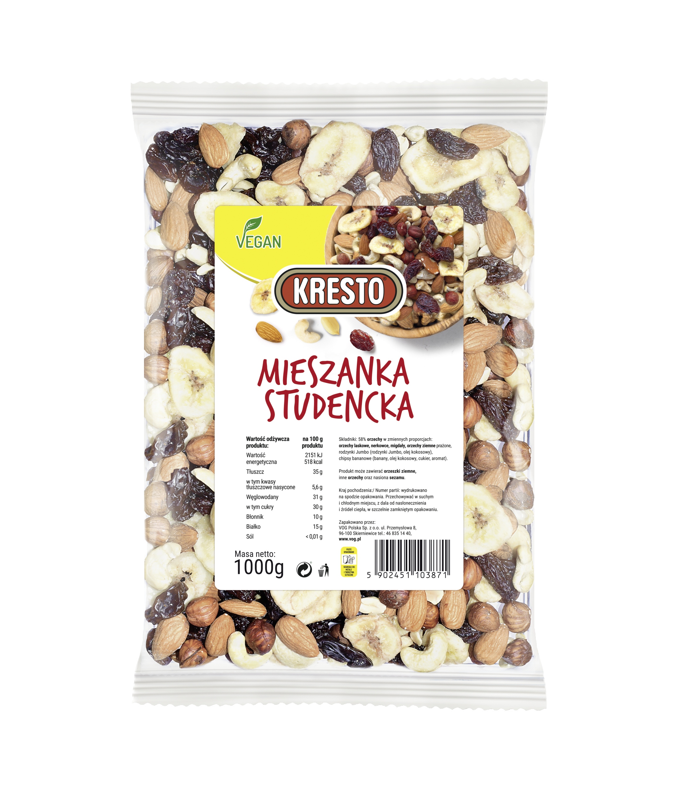 Levně Kresto Studentská směs 1 kg