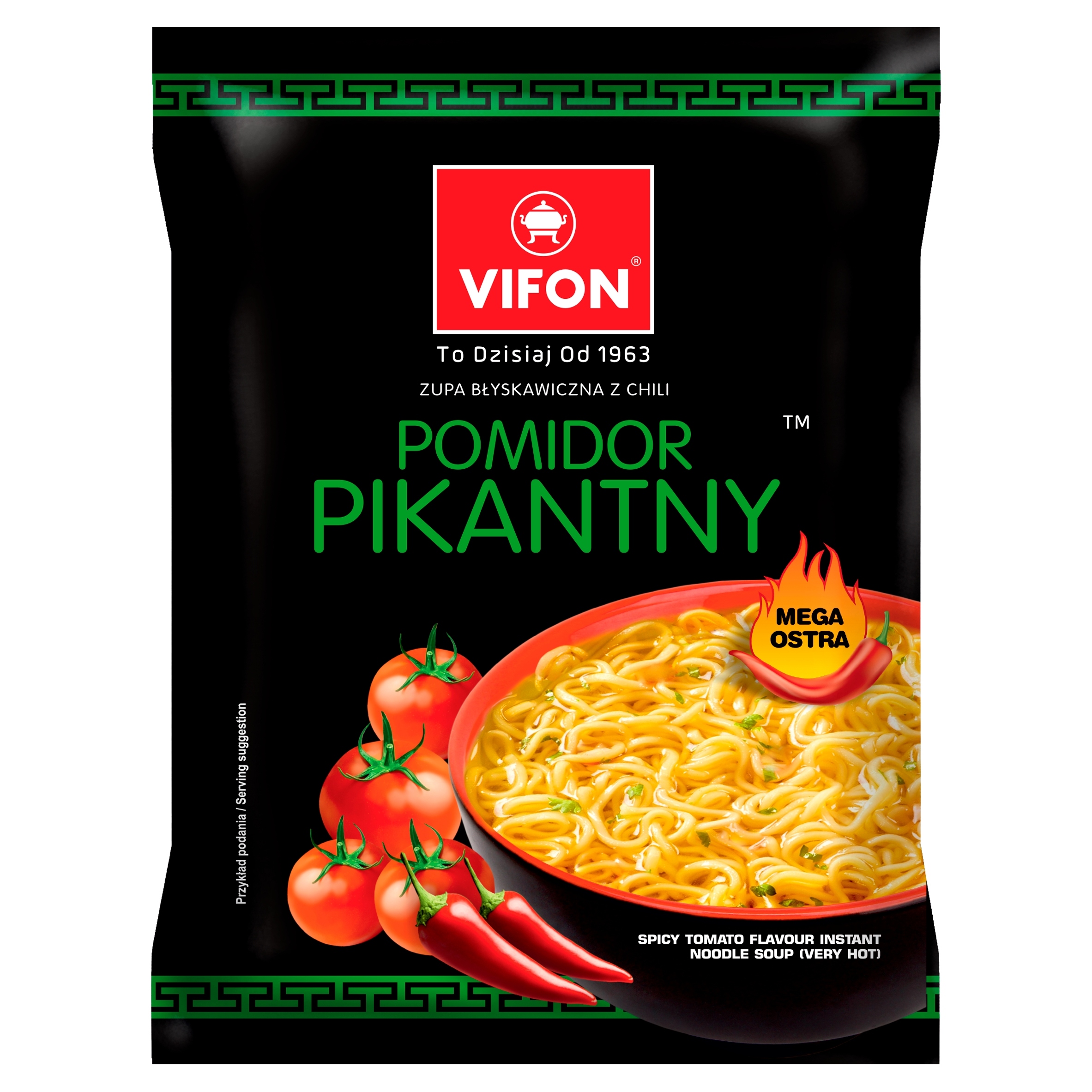 Levně 17x Vifon Polévka Vifon Rajčatová Ostrá 70G