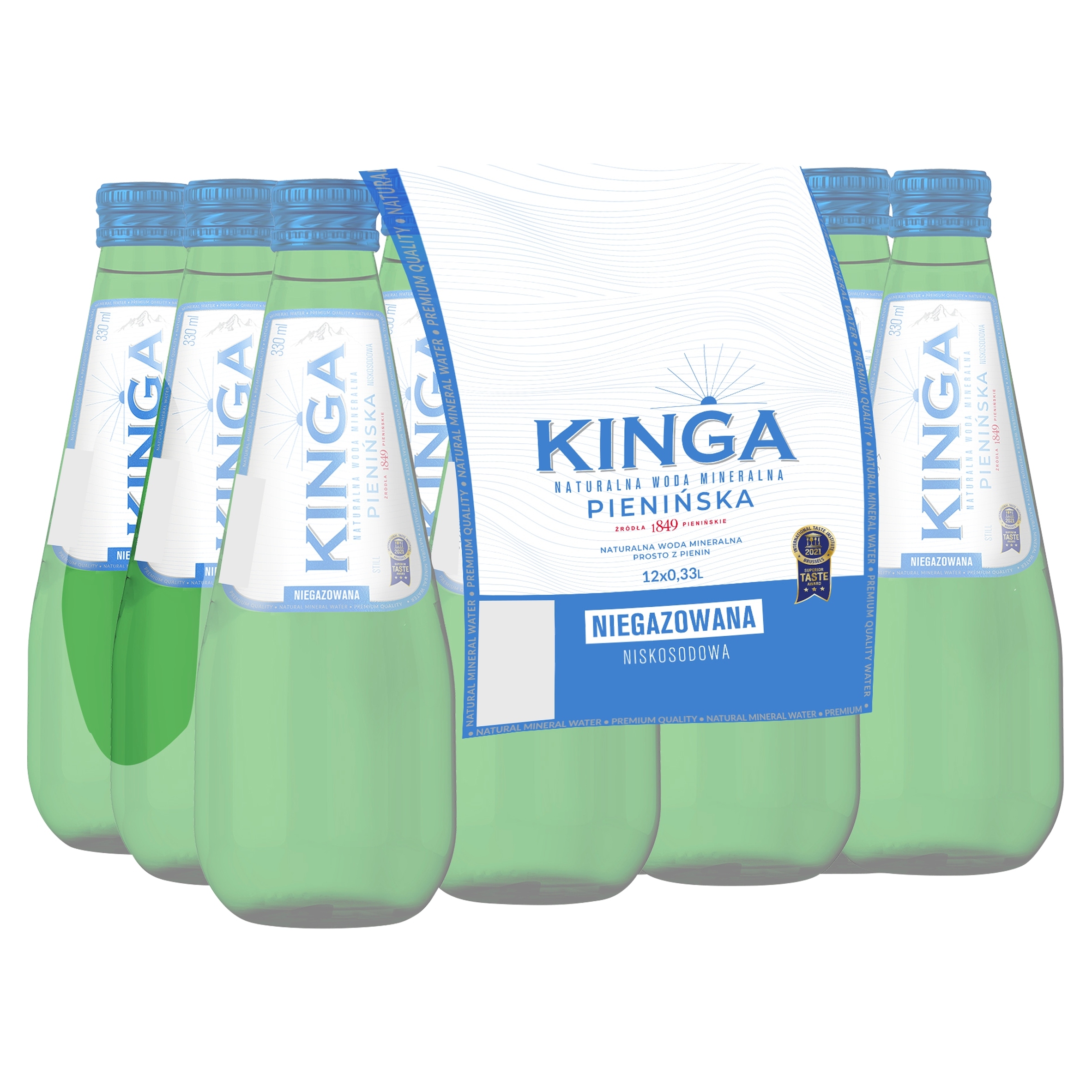 Levně Kinga Pienińska Neperlivá minerální voda 12x330 ml skleněná láhev