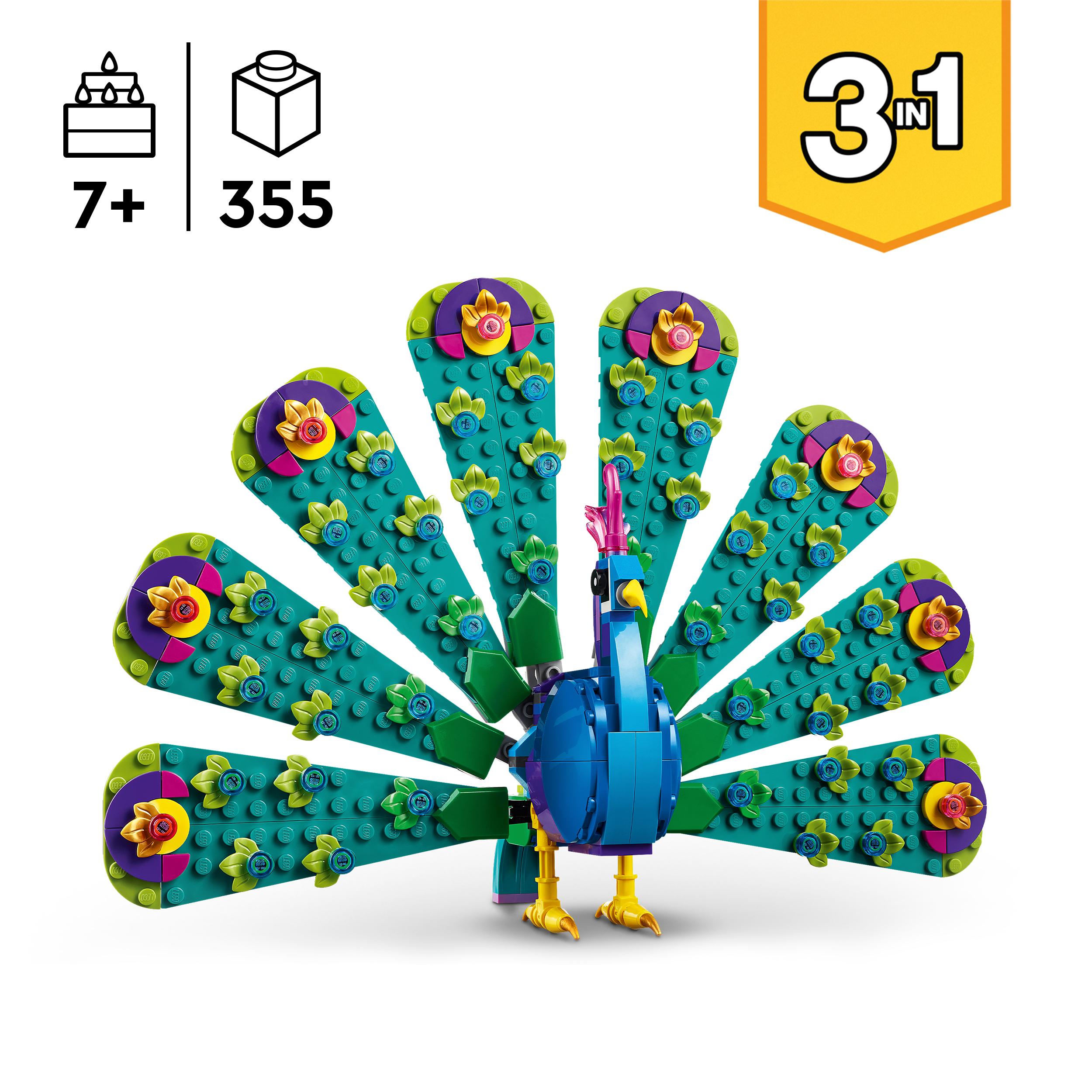 LEGO Creator 3 w 1 31157 Egzotyczny paw NOWOŚĆ DLA DOROSŁYCH WALENTYNKI Płeć unisex
