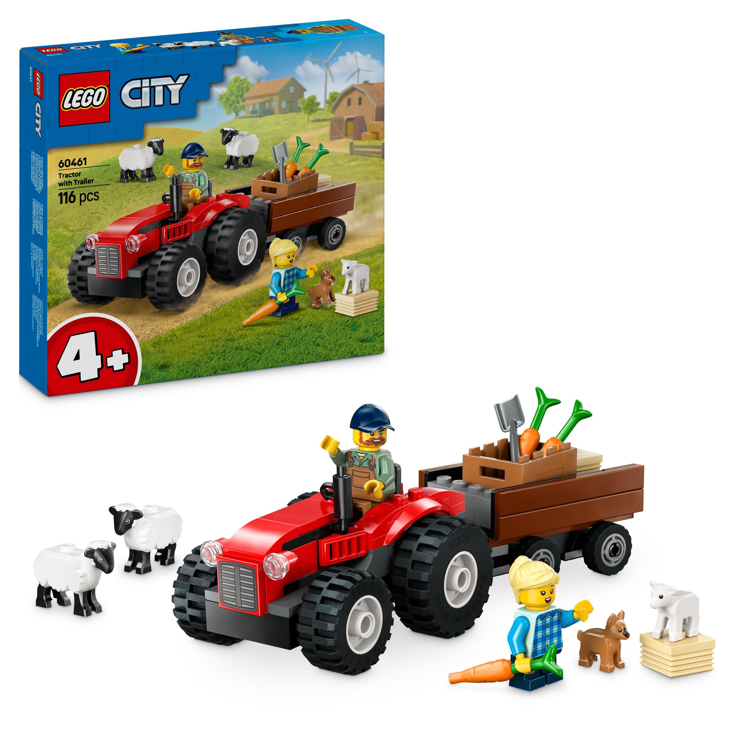 Lego City 60461 Traktor s přívěsem a ovcí 116 dílků 4+ Start