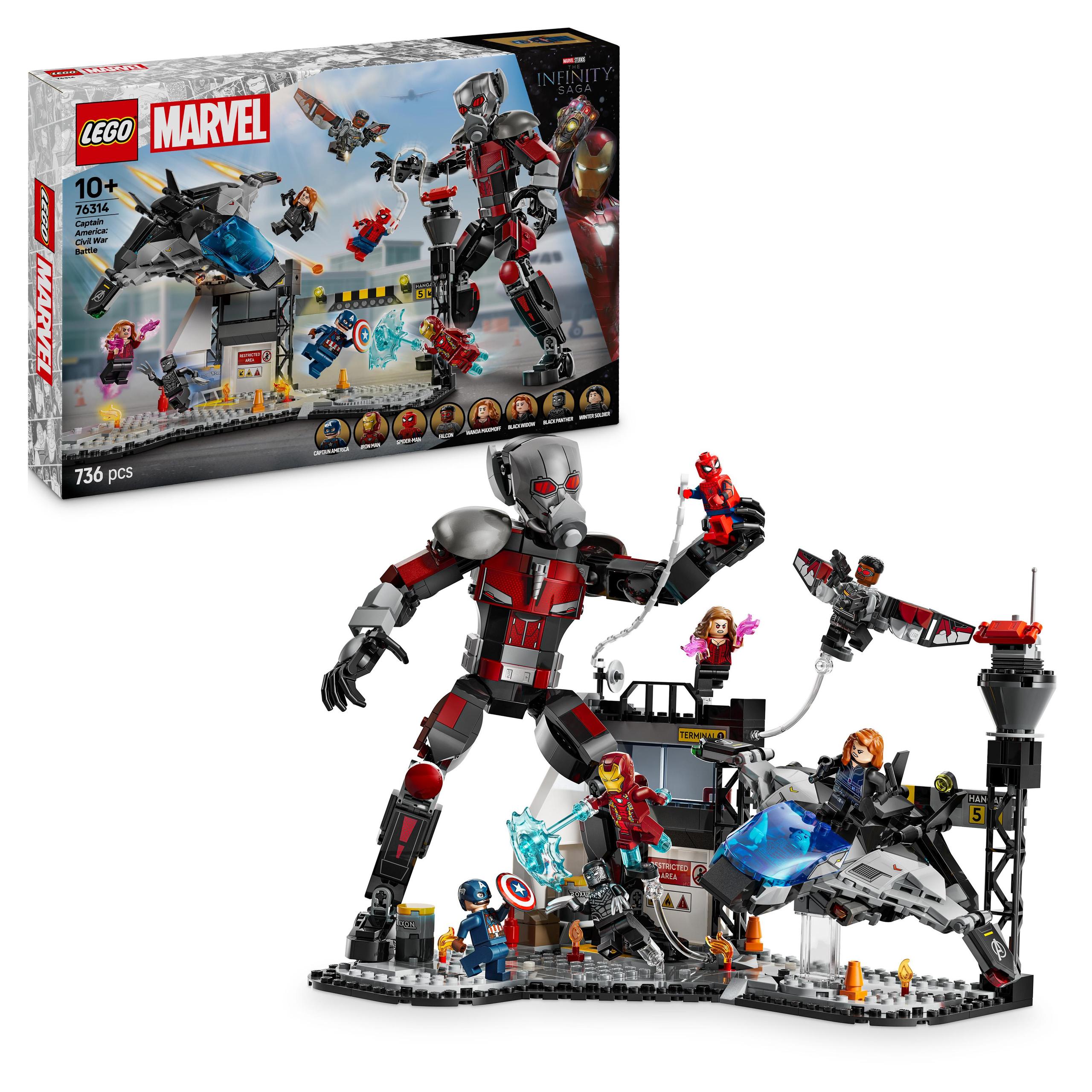 Lego(r) Heroes 76314 Kapitán Amerika: Válka...