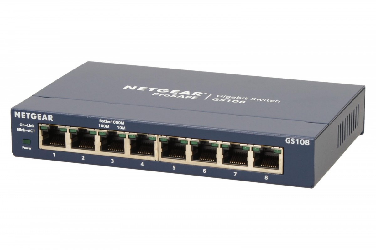 GS108GE Netgear GS108GE Netgear ProSafe 8-Port G Netgear GS108GE