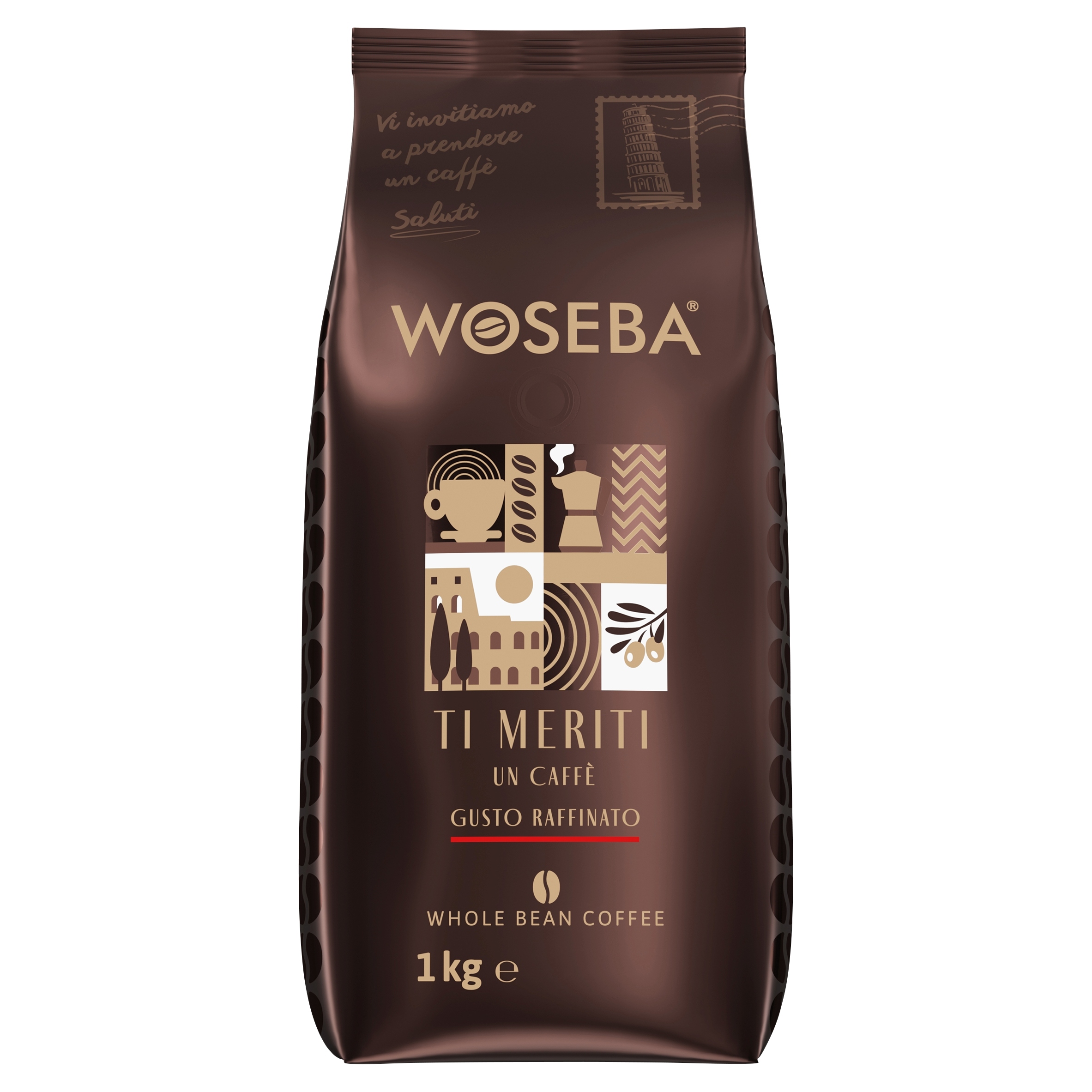 Levně Woseba káva káva Ti Meriti Gusto Raffinato 1000 g