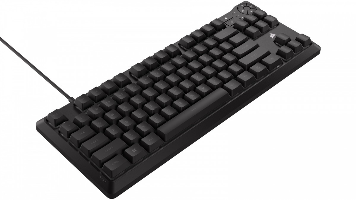 CORSAIR K55 CORE TKL RGB Gaming Keyboard, Backlit Zoned RGB LED, Rubberdome — 8