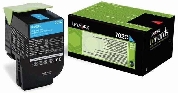 Toner Lexmark 70C20C0 modrý (cyan)