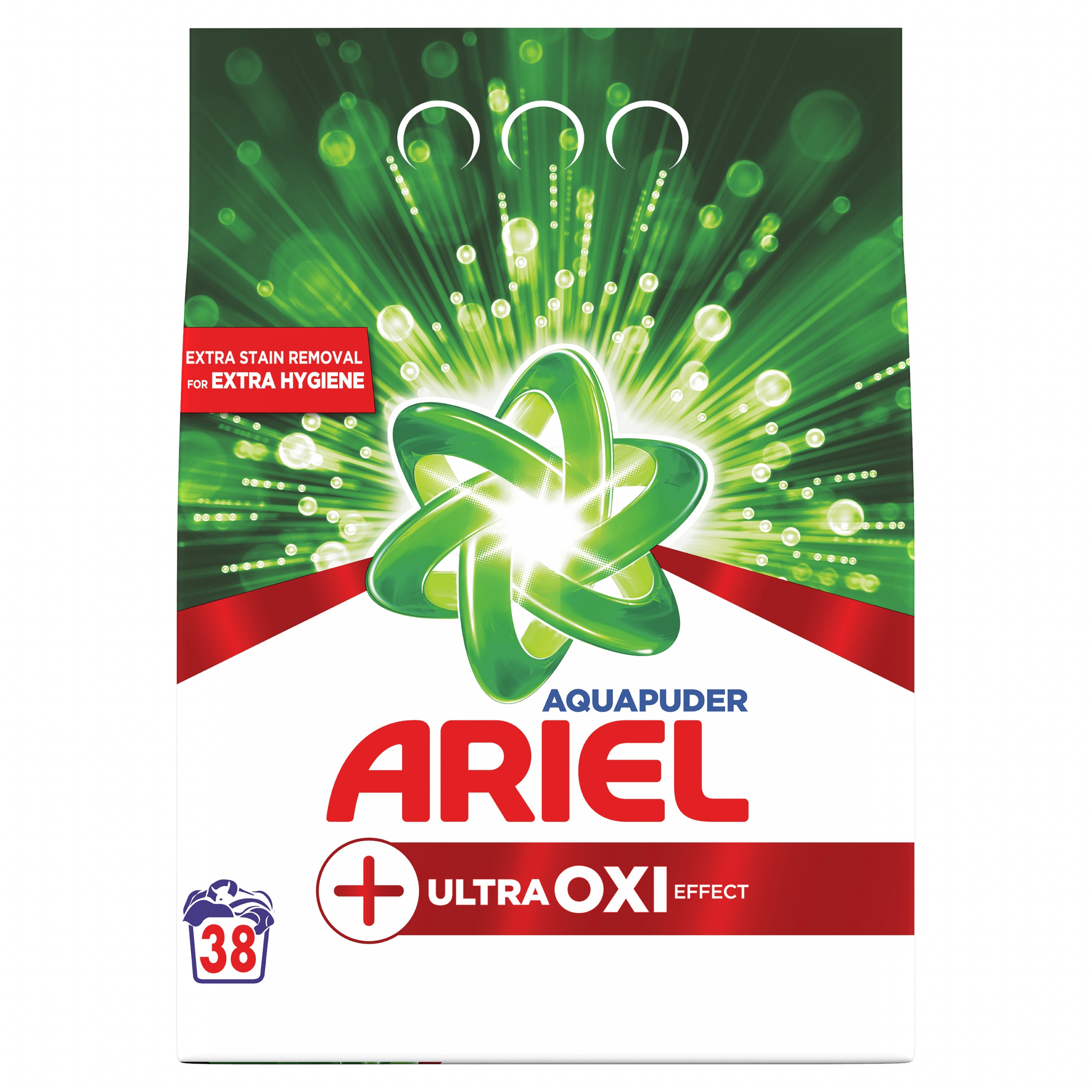 

Proszek Ariel 2,85kg Aqua Puder+ultra Oxi 38prań