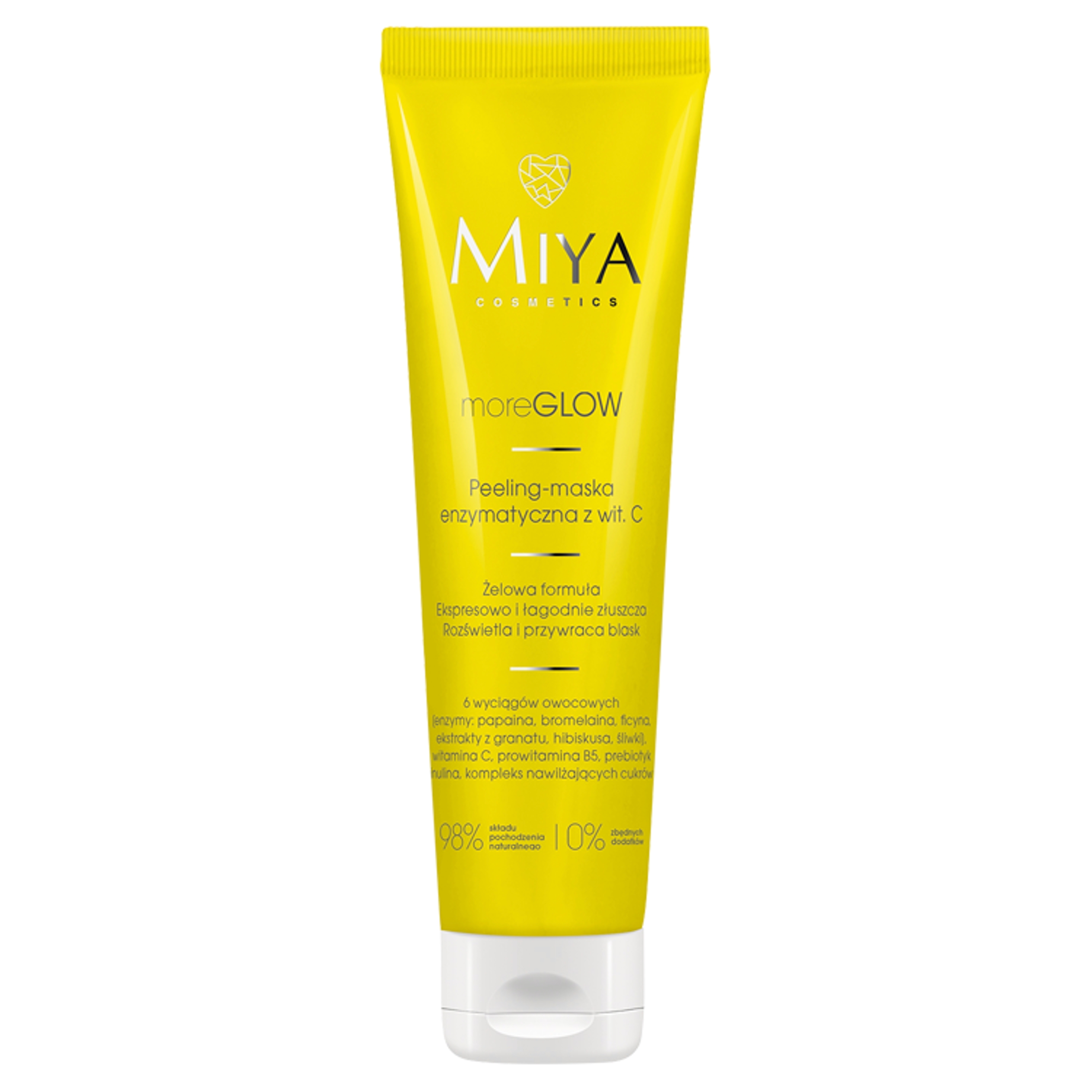Miya moreGLOW, enzymatická peelingová maska s vitamínem C, 60 ml 1 ks