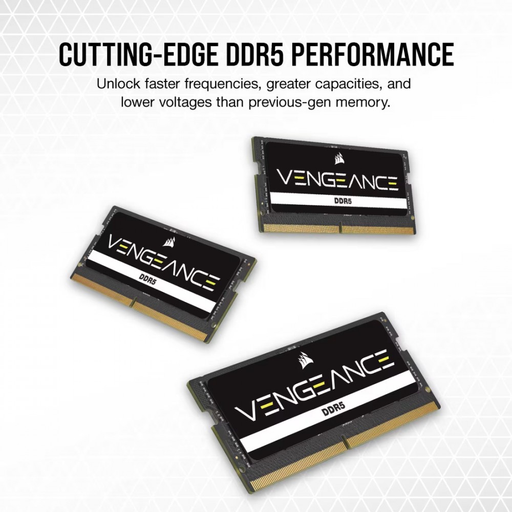 CORSAIR VENGEANCE DDR5 SODIMM 32GB (1x32GB) DDR5-5600 (PC5-44800) C48 1.1V — 6