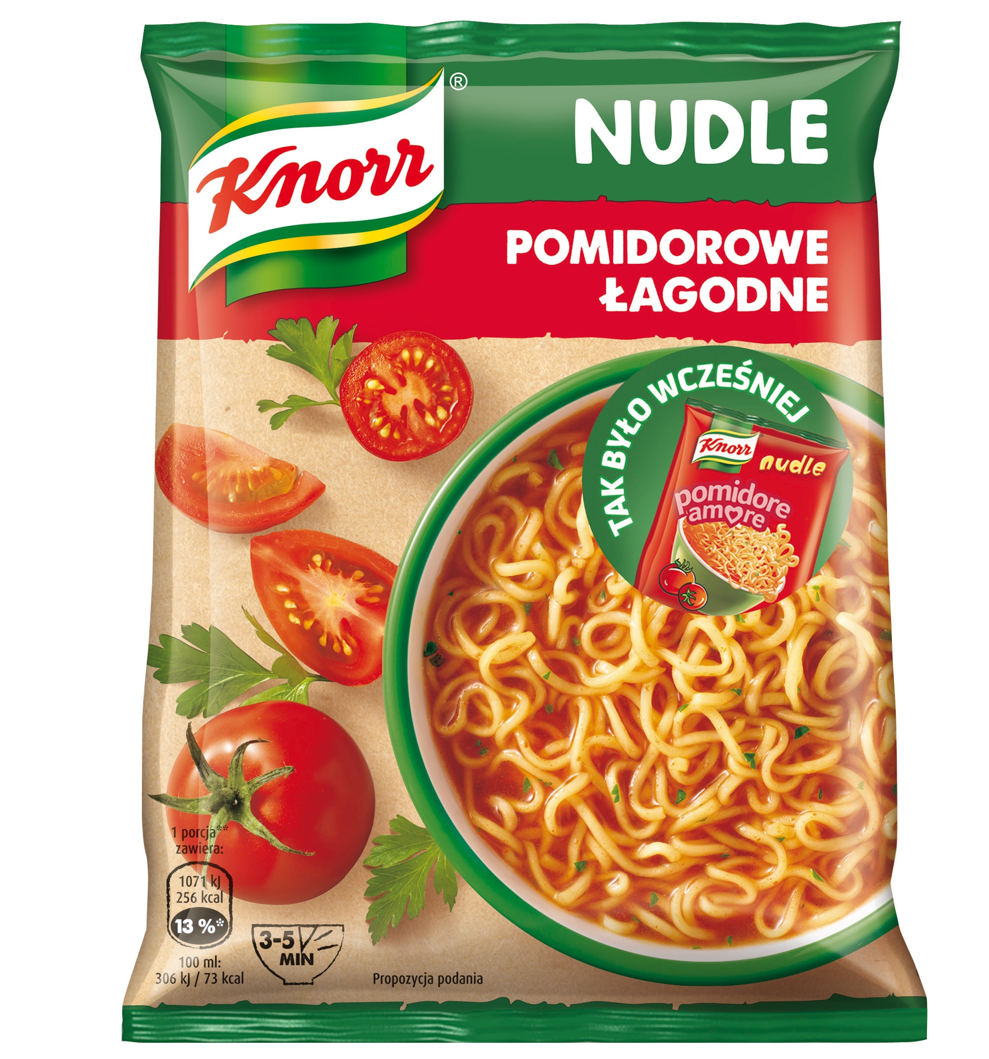 Levně Knorr Nudle Instantní polévka Rajská jemná 65 g x 22 ks