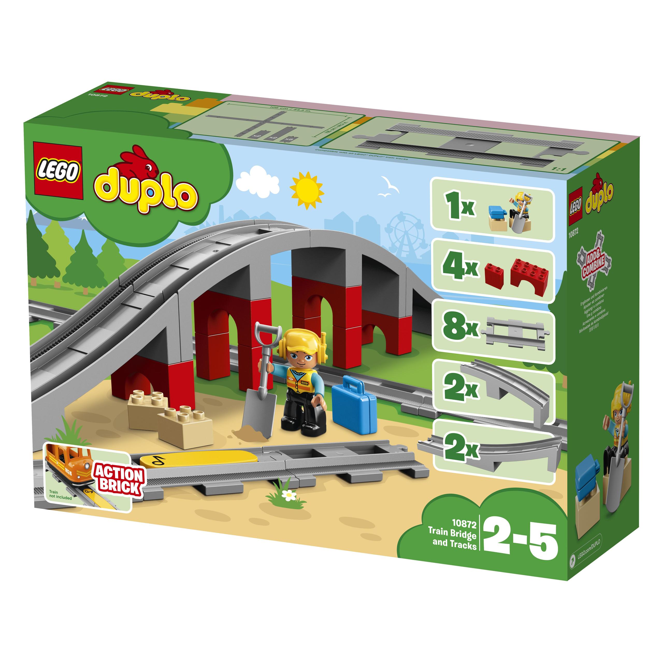 Lego 10872 Duplo Tory kolejowe i wiadukt