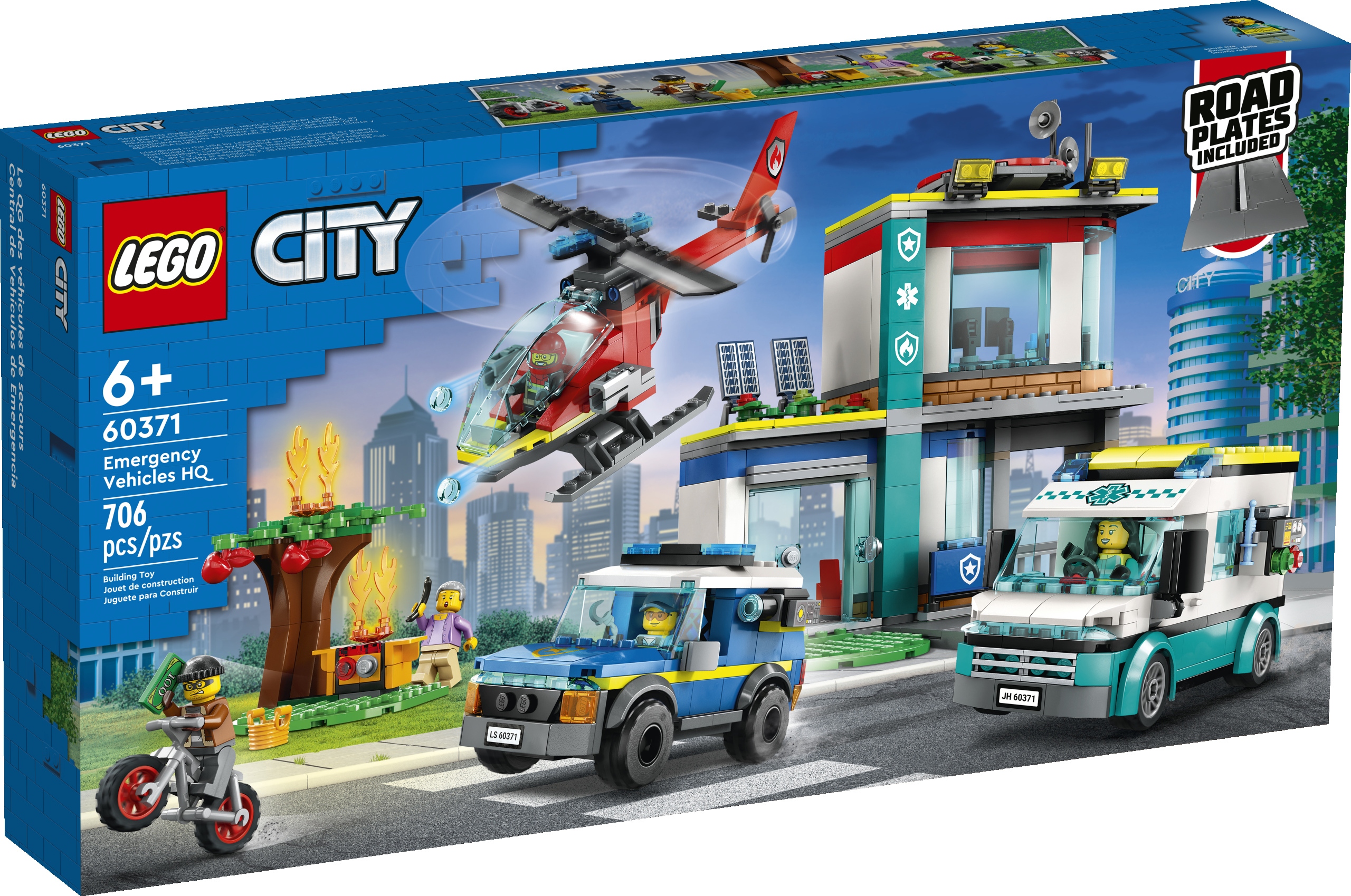 

Lego City 60371 Parking Pojazdy Uprzywilejowane 6+