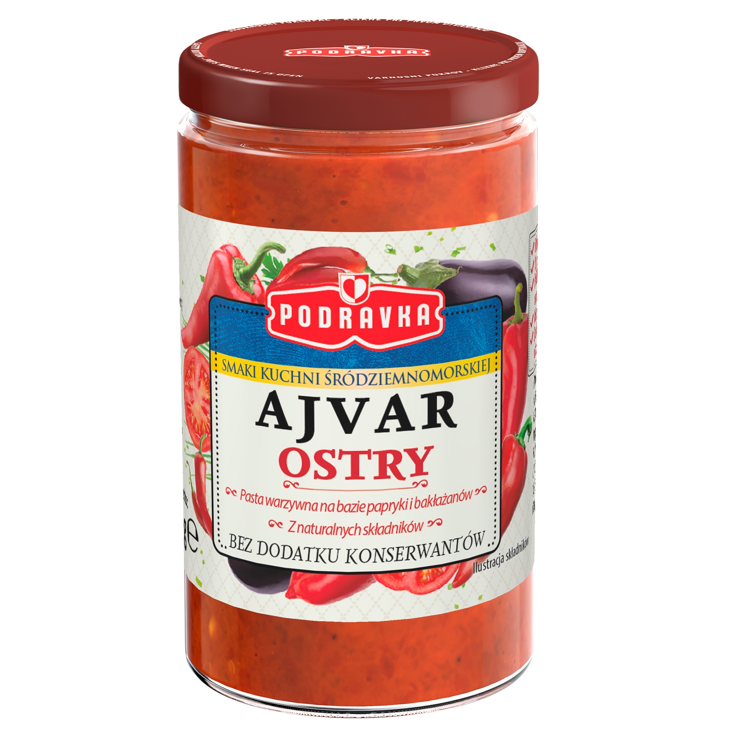 Levně 6 x Podravka Ajvar ostrá 195 g