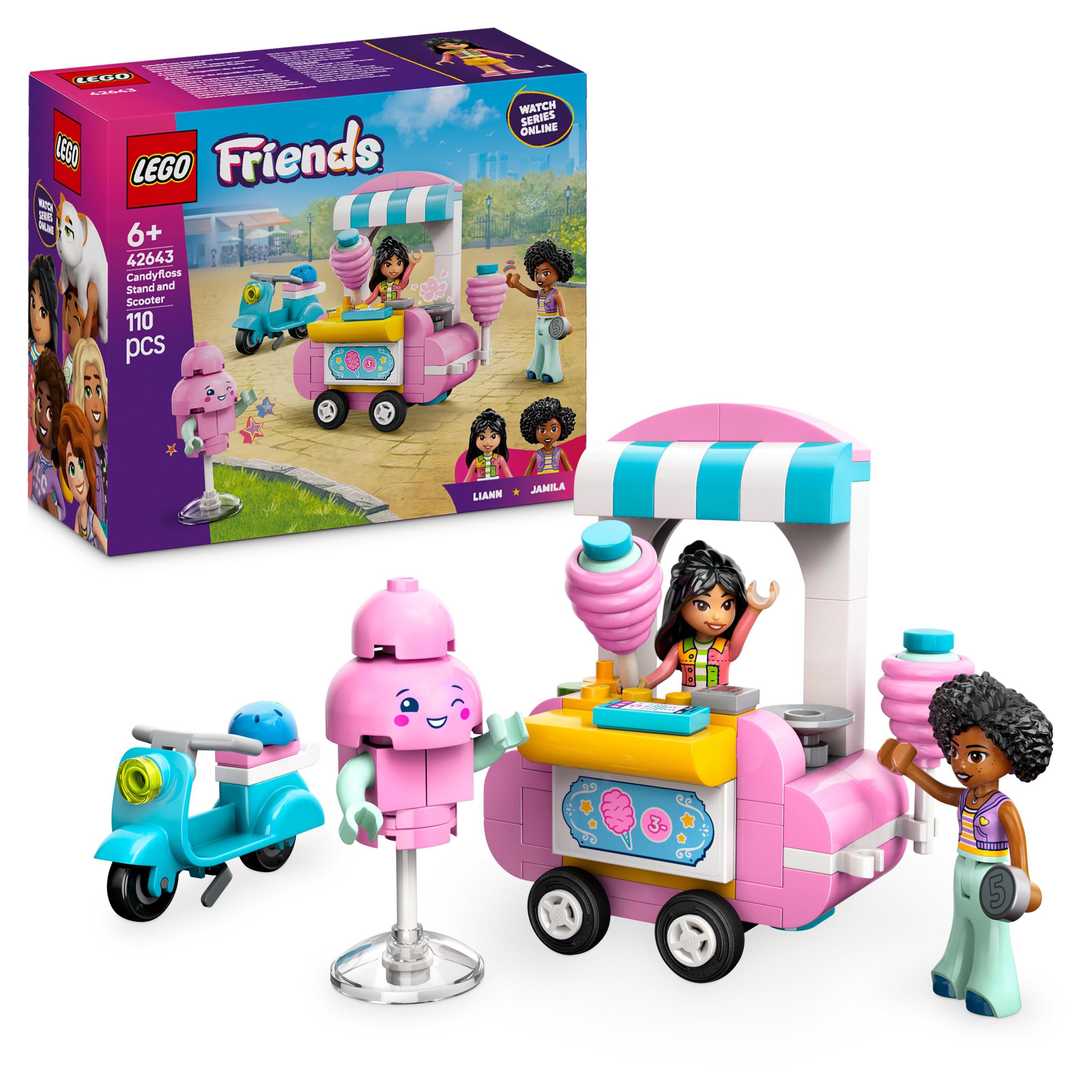 Lego 42643 Friends Stánek s cukrovou vatou a skútrem