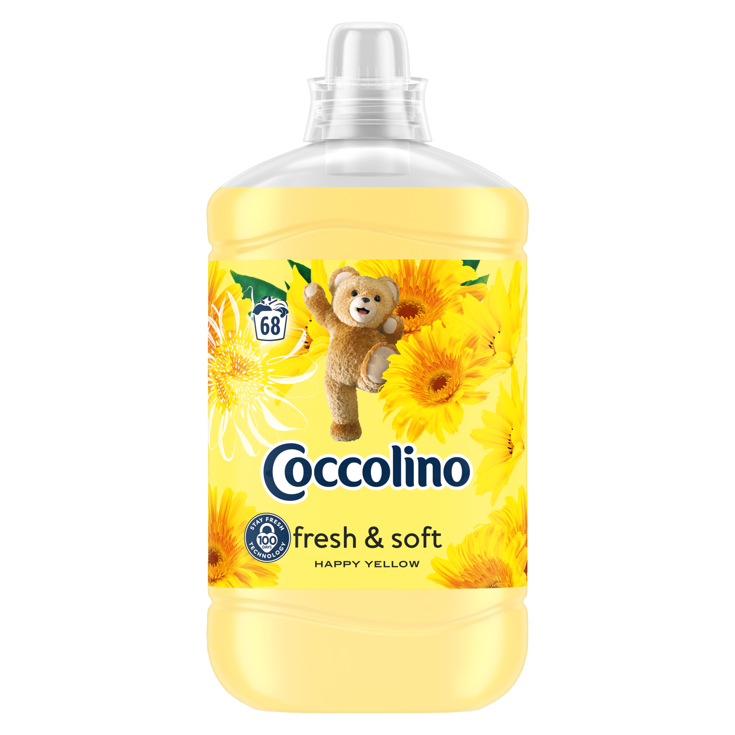 Levně 3x Tekutá aviváž Coccolino Happy Yellow 68 praní 1,7 l