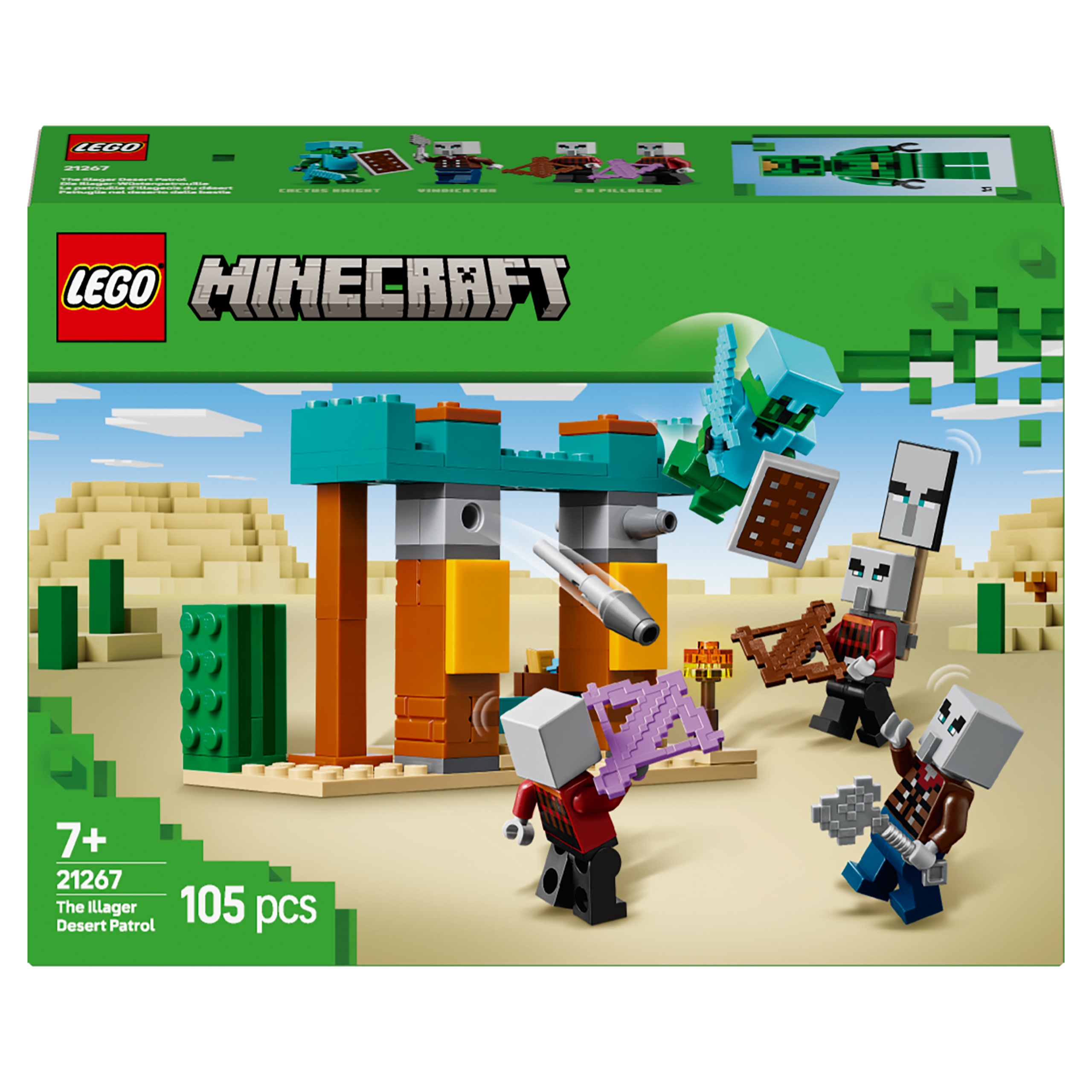 Lego Minecraft 21267 Pustynny patrol złosadników
