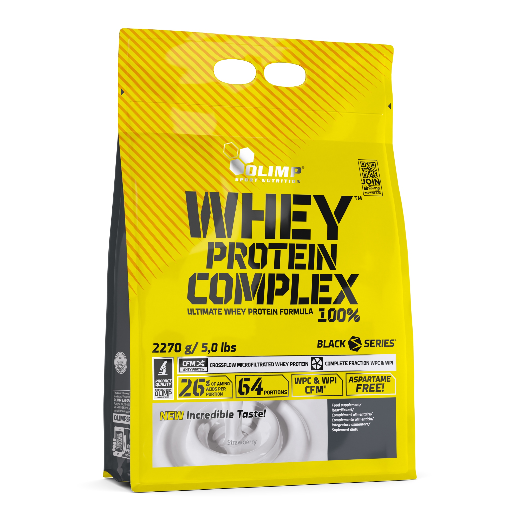 OLIMP WHEY PROTEIN COMPLEX 2270g BIAŁKO WPC IZOLAT truskawka — 7