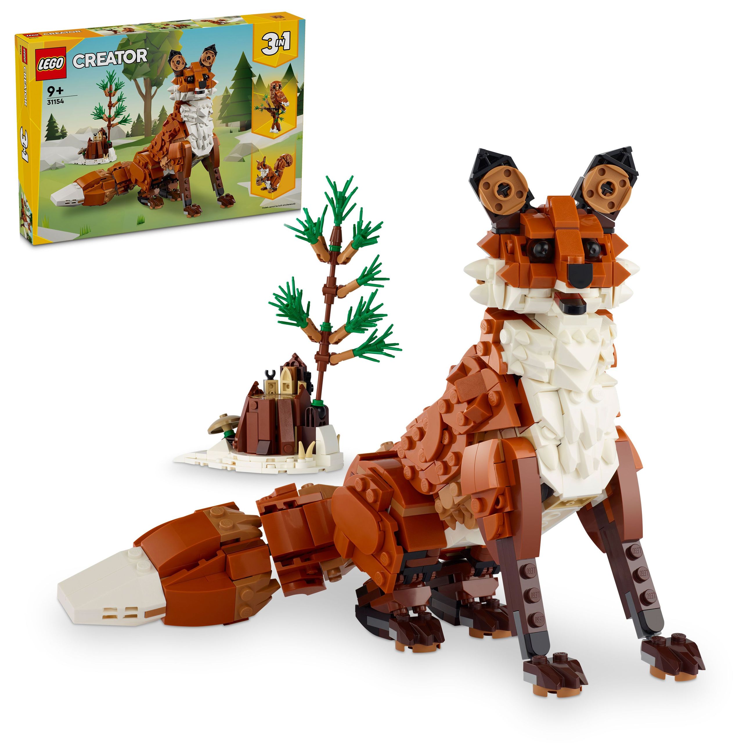 ZESTAW LEGO CREATOR 31154 LEŚNE ZWIERZĘTA: CZERWONY LIS
