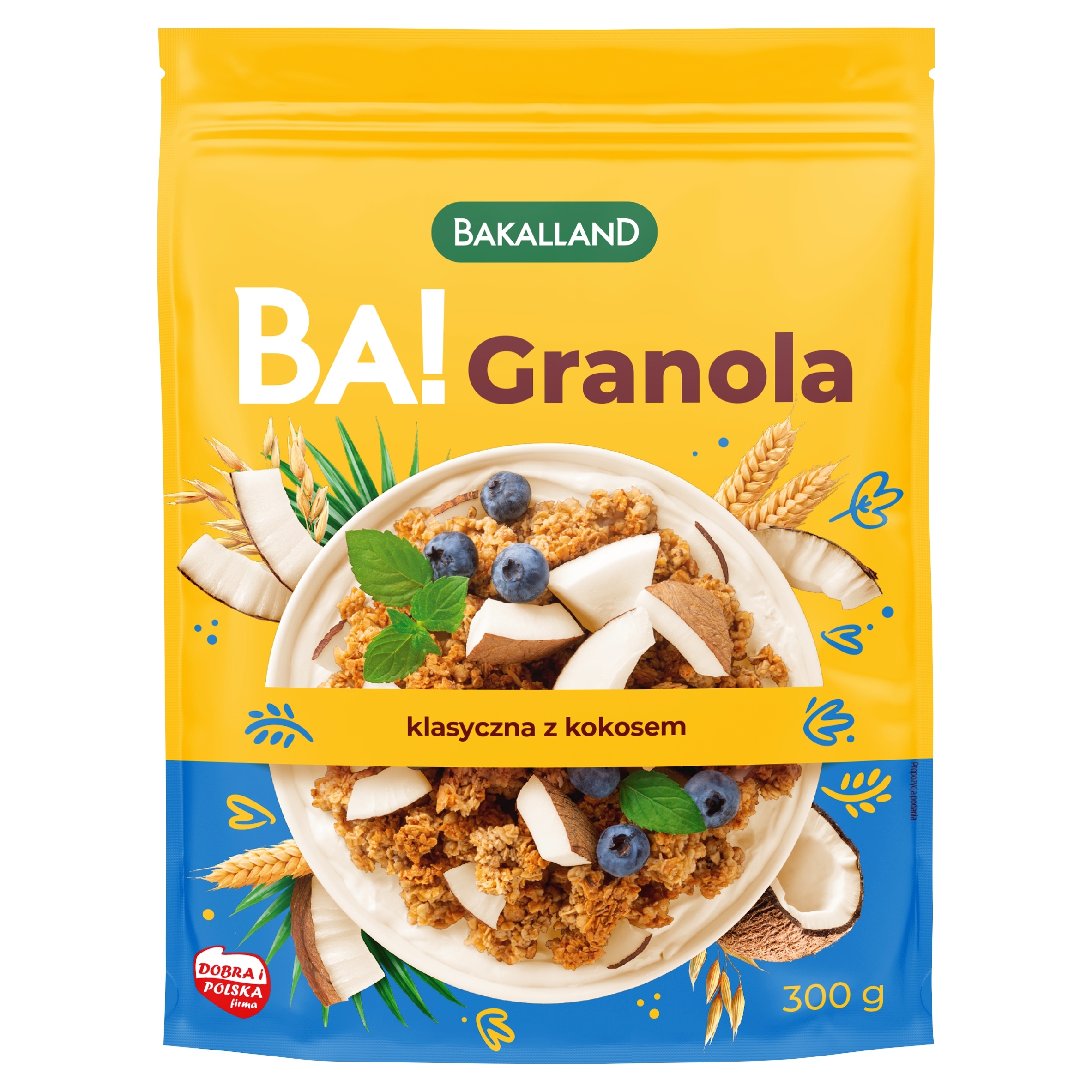 Levně 4x Bakalland Ba! Klasická granola s kokosem, 300 g