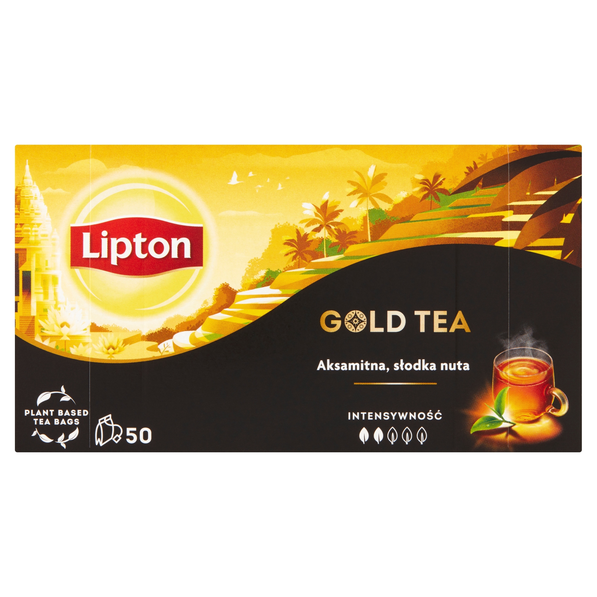 Levně Lipton Gold Tea Čaj 75 g (50 sáčků)