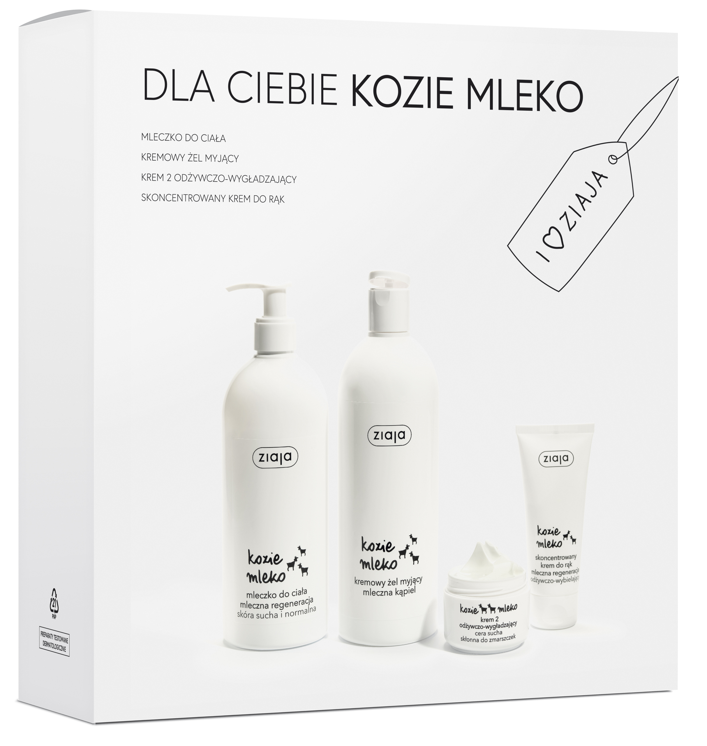 

Ziaja zestaw prezentowy Kozie Mleko 4 elementy