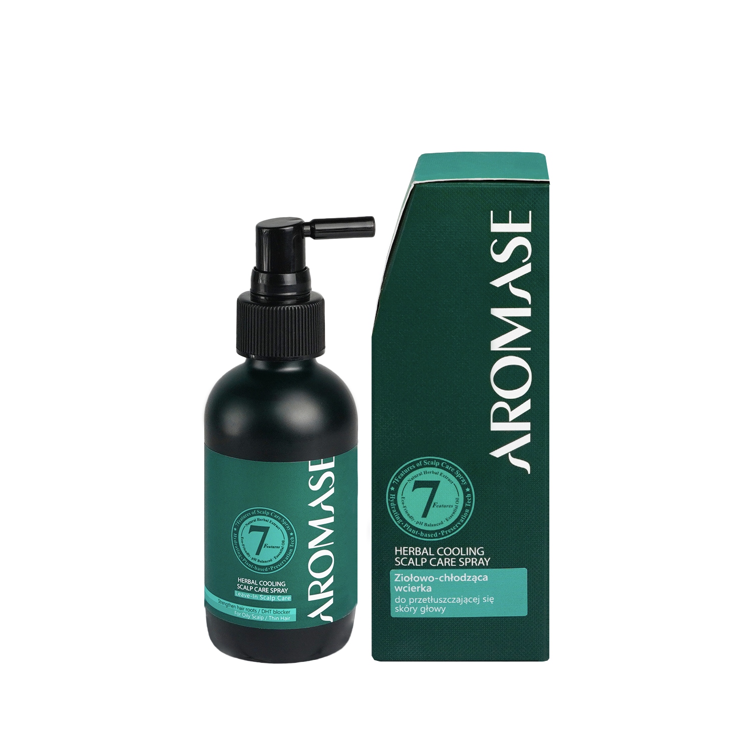 Aromase Herbal Cooling ziołowy spray chłodzący do skóry głowy 115ml