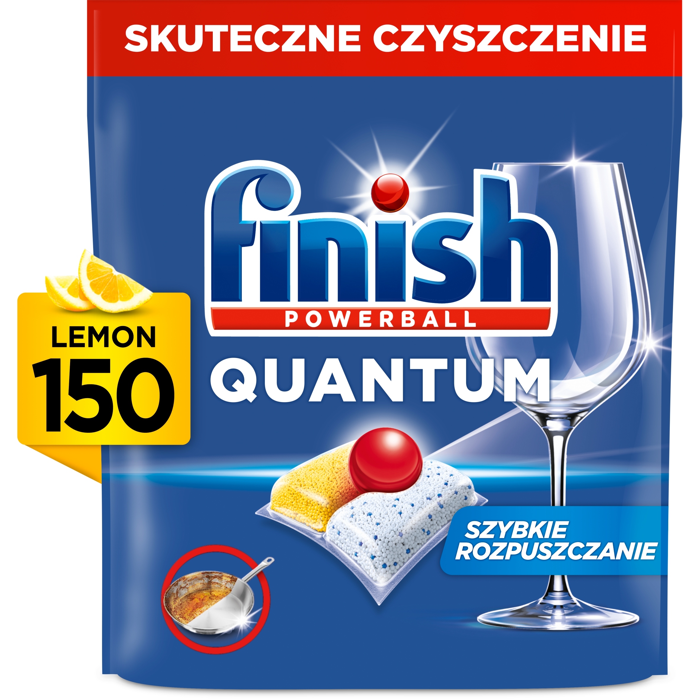 Levně Velká Zásoba Kapslí Do Myčky Finish Quantum All In 150 Kusů