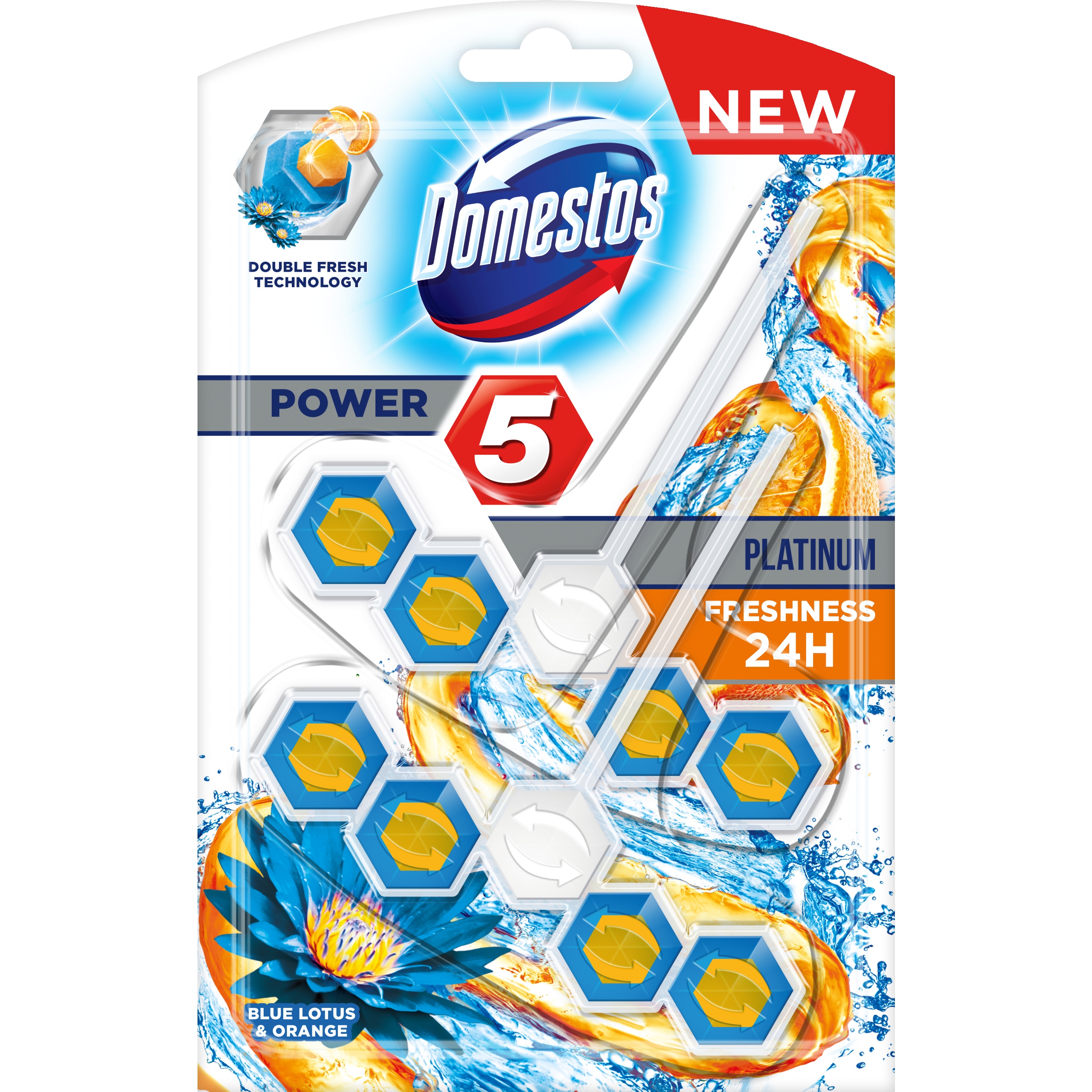 

Domestos Kostka do Wc Power 5 2x55g Platinum Lotus