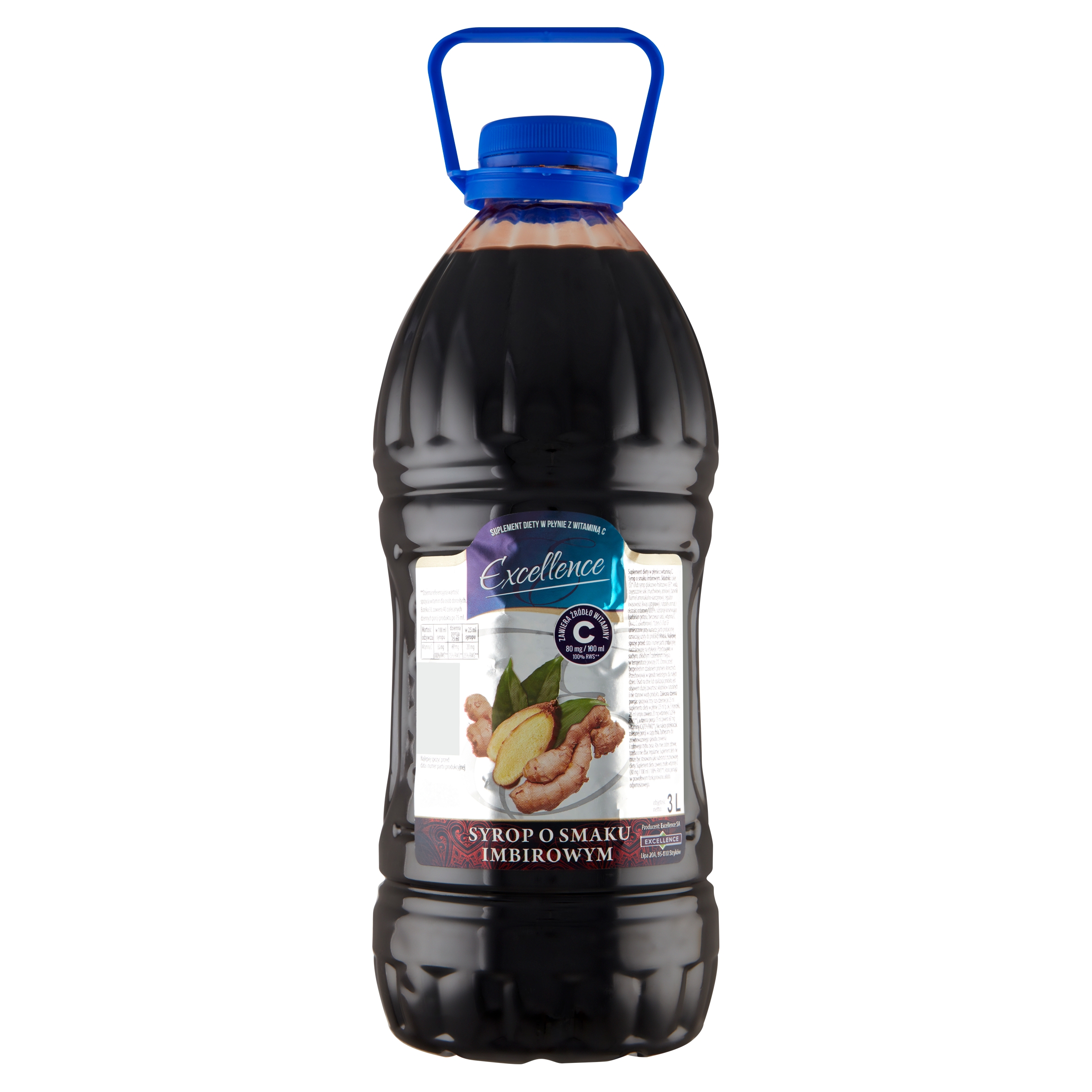 Levně Zázvorový sirup velká láhev Excellence s příchutí zázvoru 3L