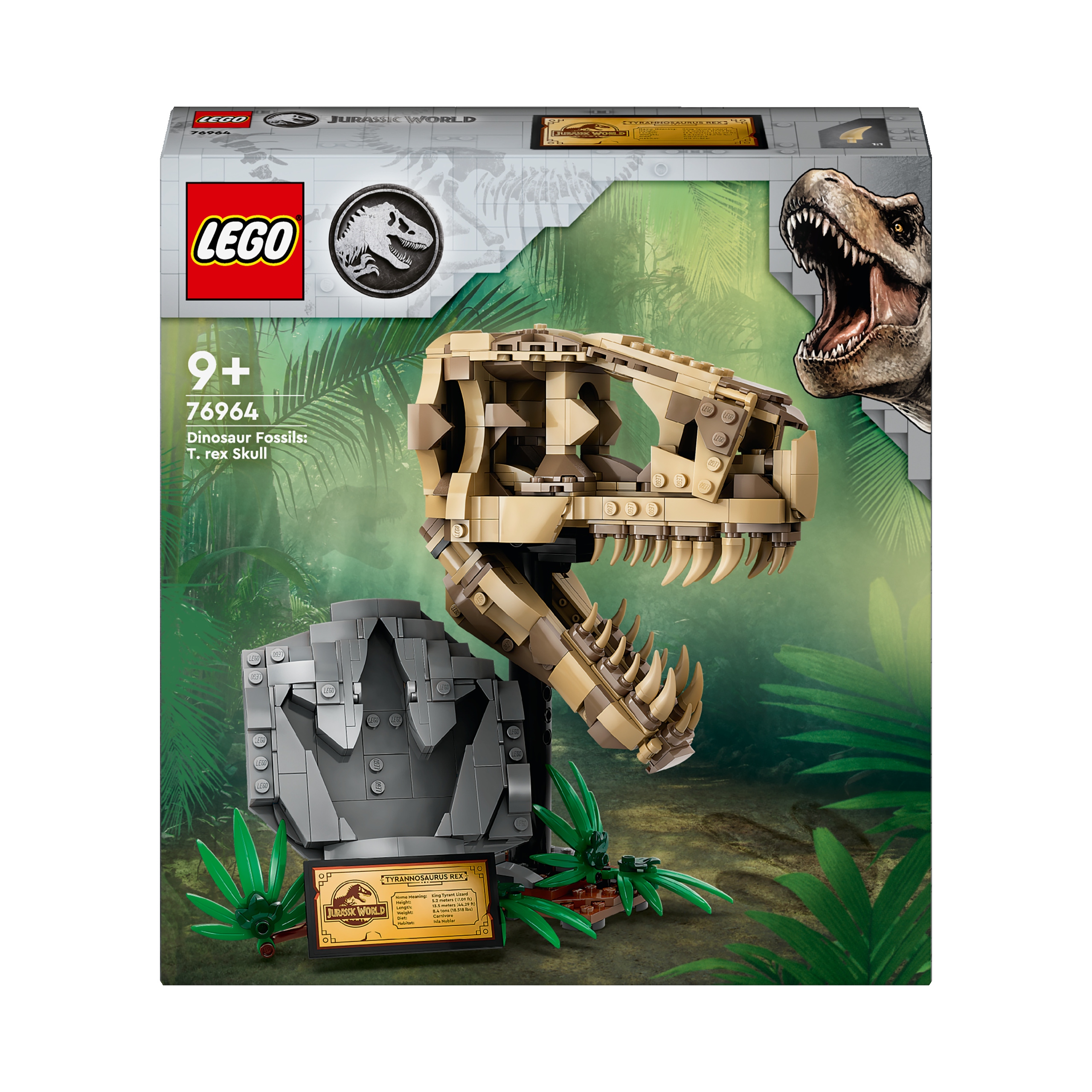 LEGO Jurassic World 76964 Skamieniałości dinozaurów: czaszka T-rexa Płeć unisex