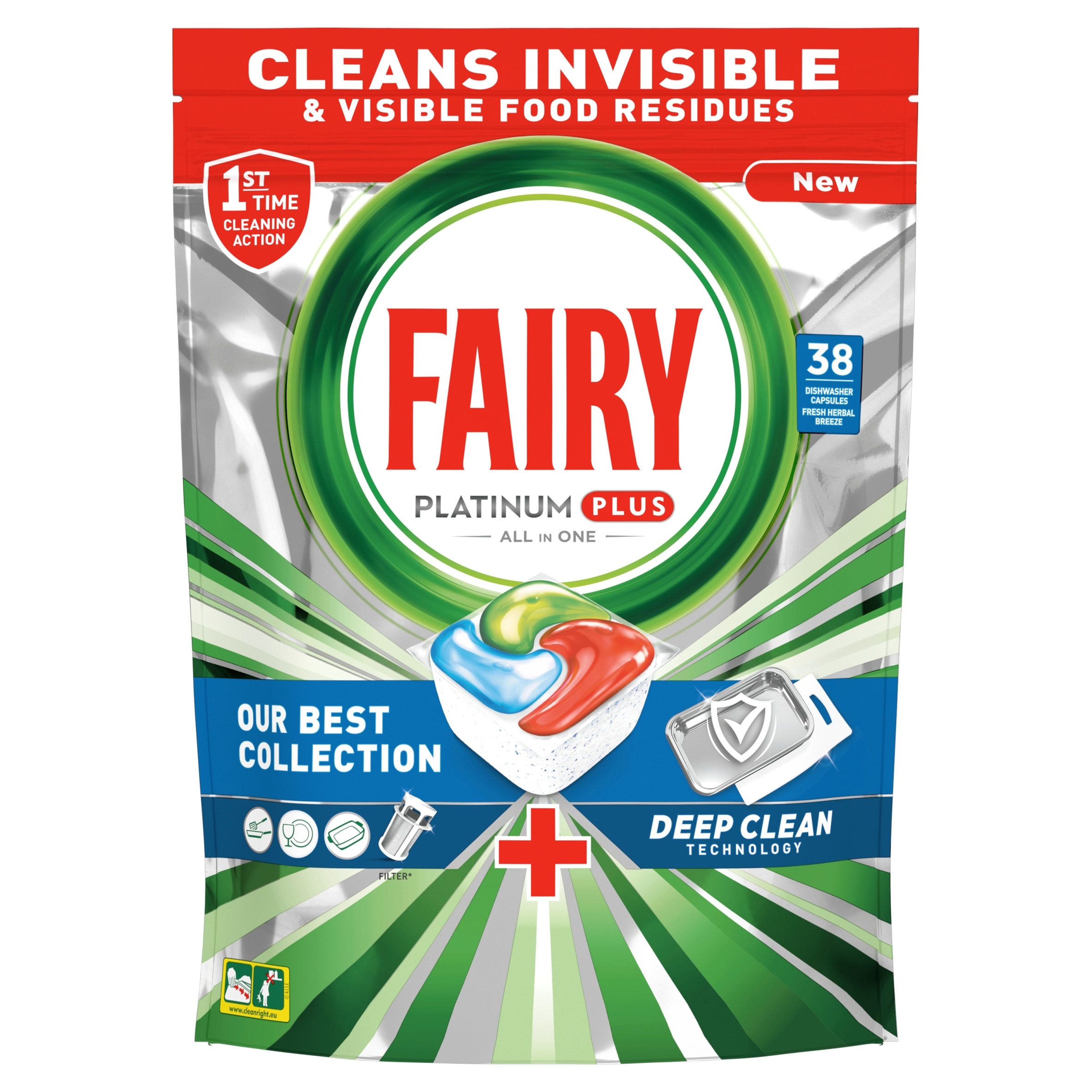 

Fairy Platinum Plus Blue kapsułki/zmywarki 38 sztu