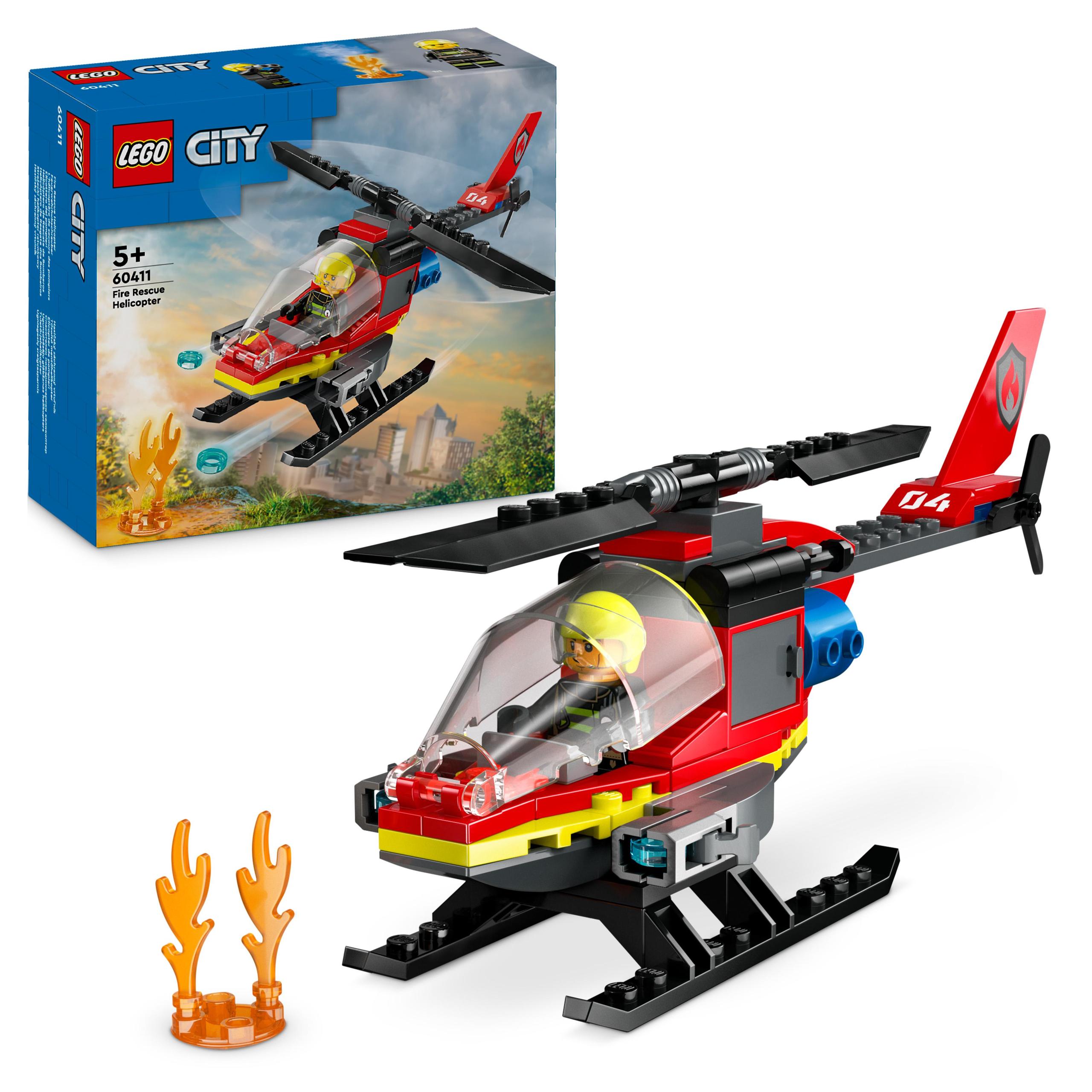 Lego City 60411 Hasičský záchranný vrtulník Stavebnice Hasiči