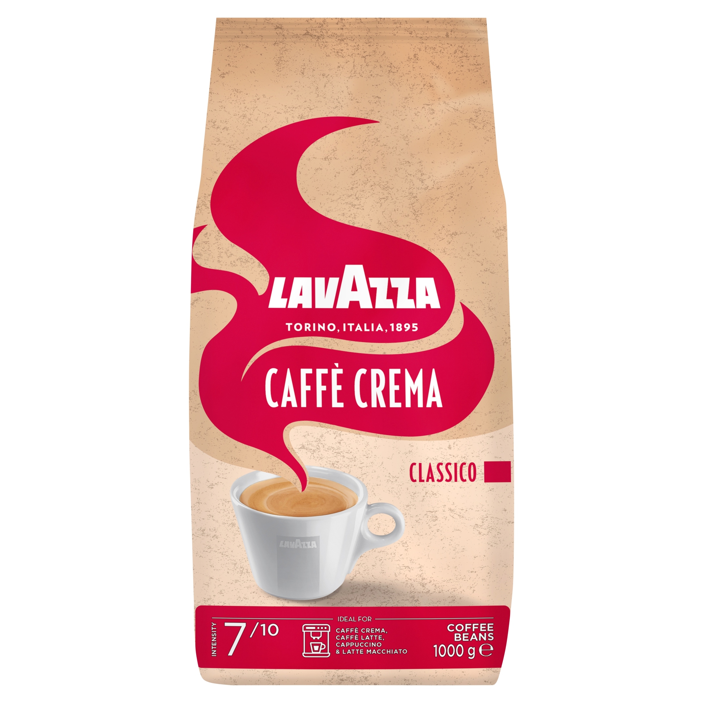 Levně Lavazza Caffe Crema Classico 1000 g Zrnková káva