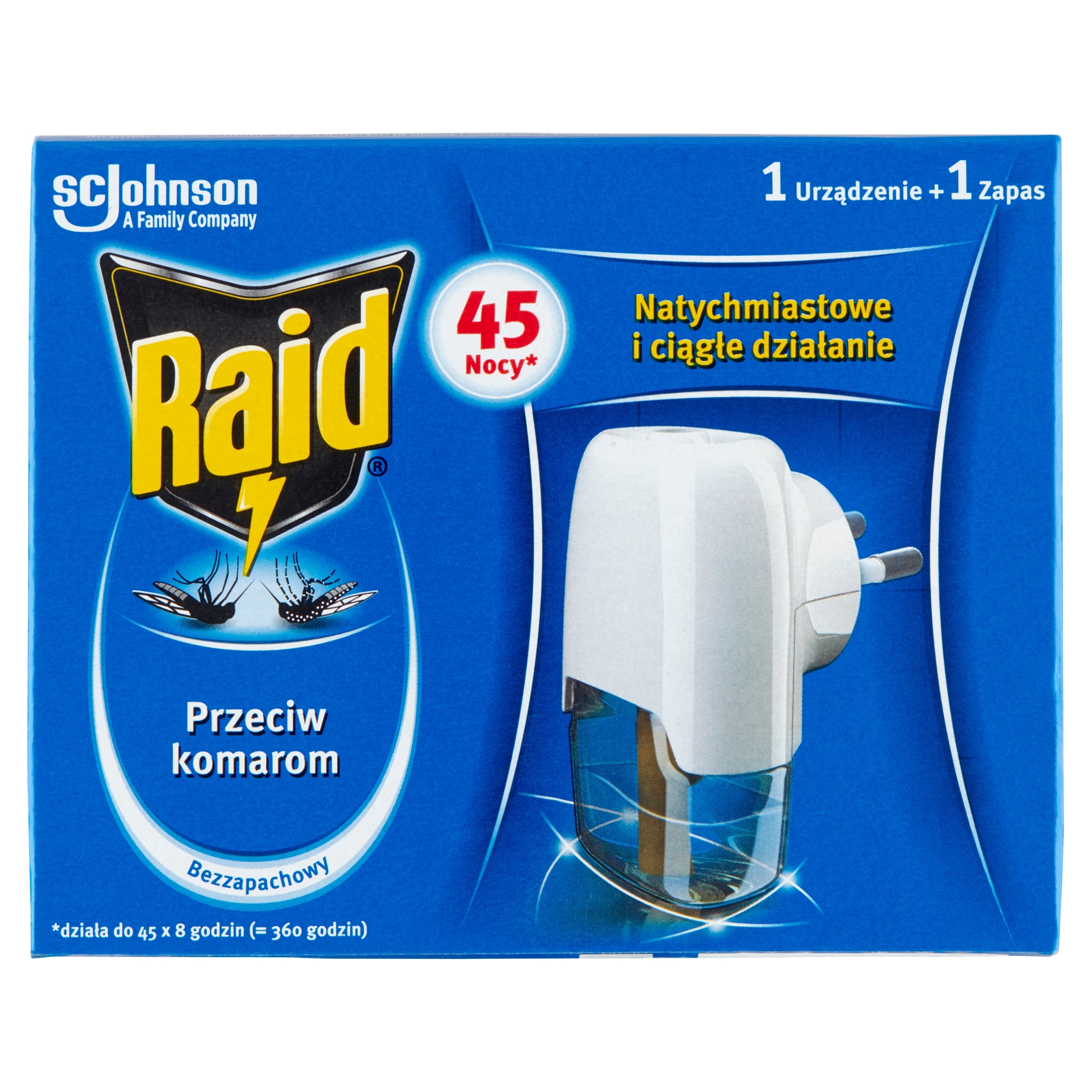 

Raid Elektrofumigator Owadobójczy na Komary 45 Dni