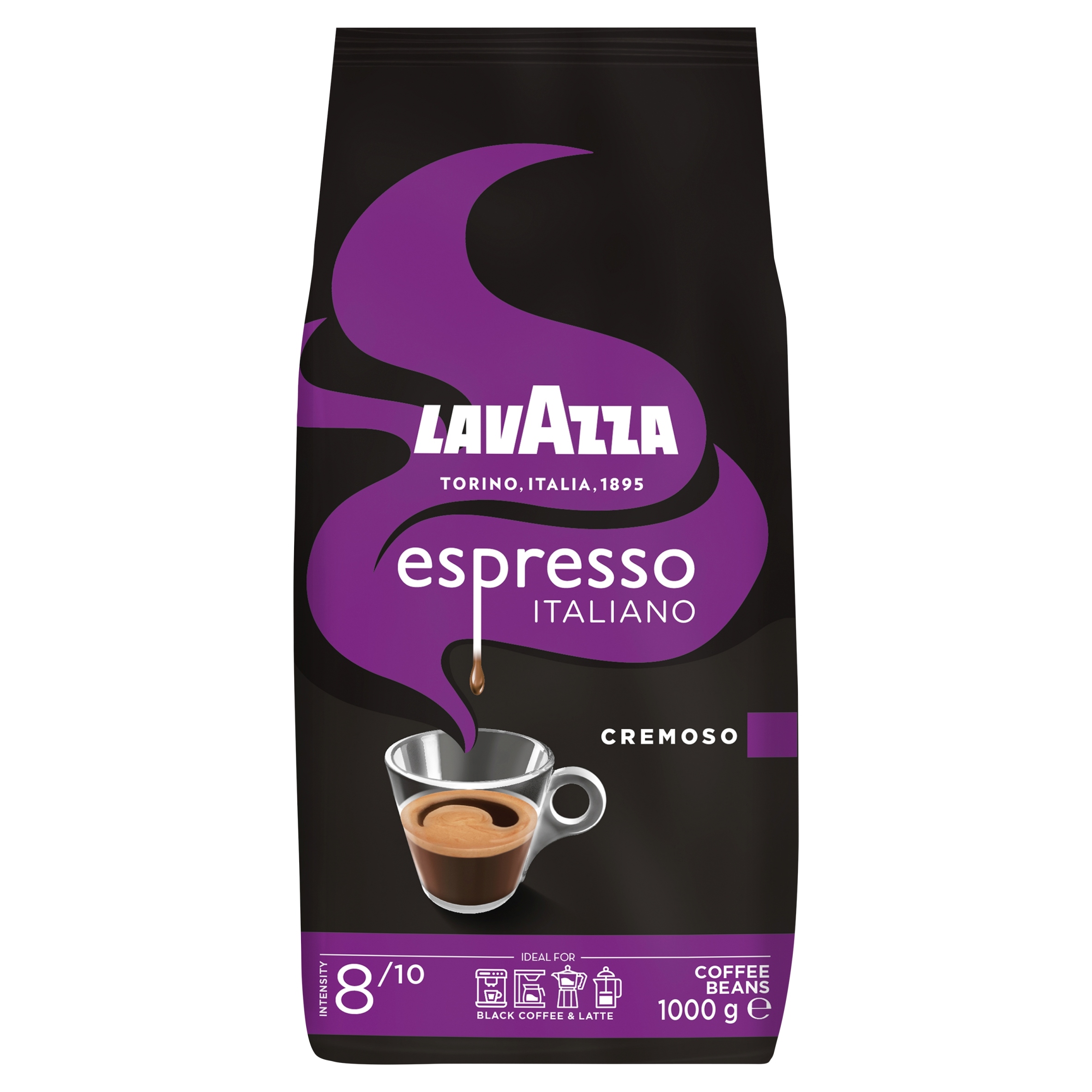 Kawa ziarnista mieszana Lavazza Caffe Espresso Italiano Cremoso 1 kg