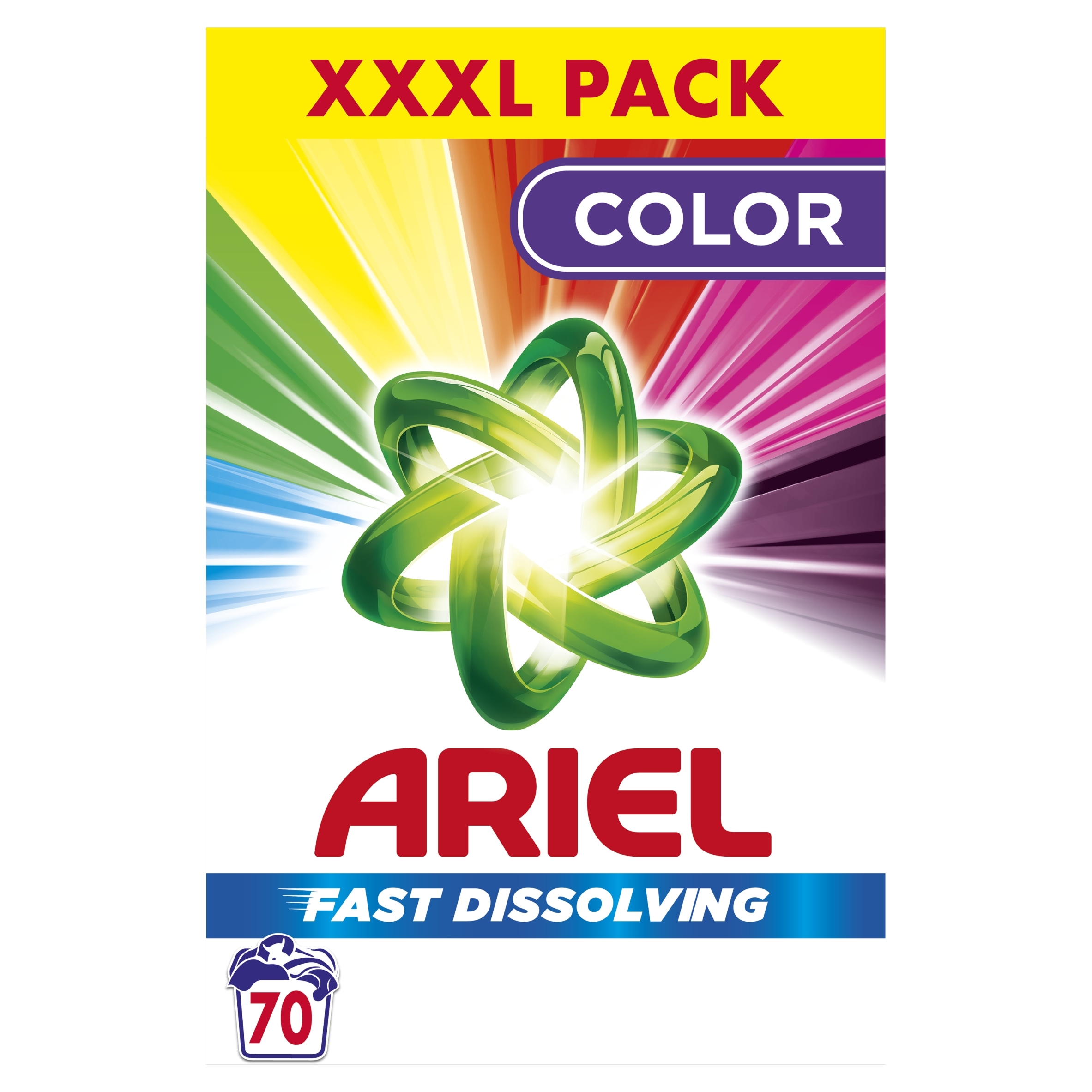 Levně Ariel Color Fast Dissolving Prací prášek na barevné prádlo