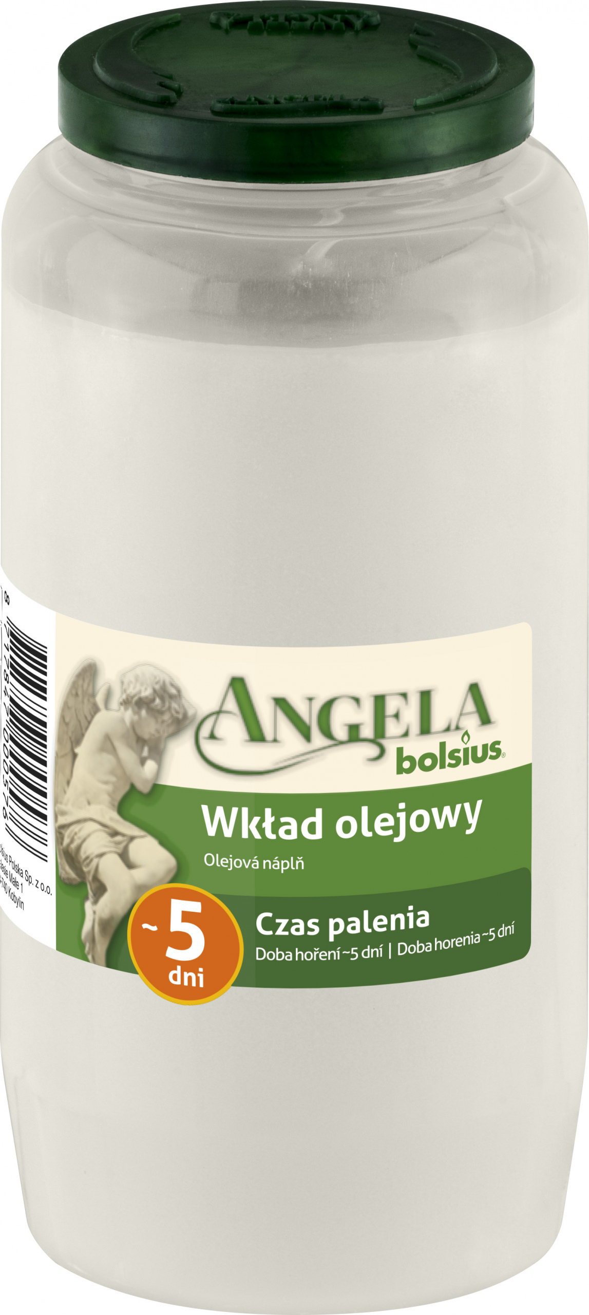 

Wkład olejowy 5dni Angel Bolsius