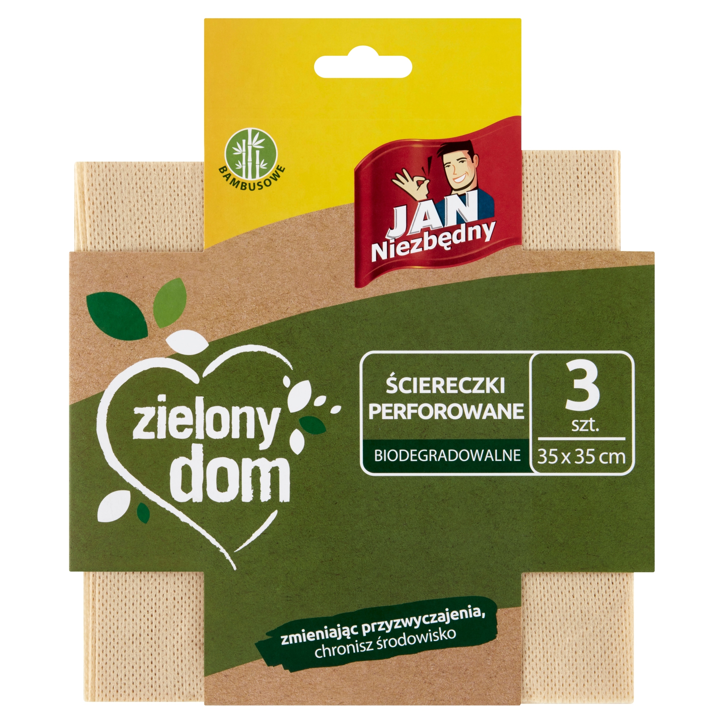 Levně 8X Sarantis Jan Niezbędny Zelený dům Perforované utěrky 3ks