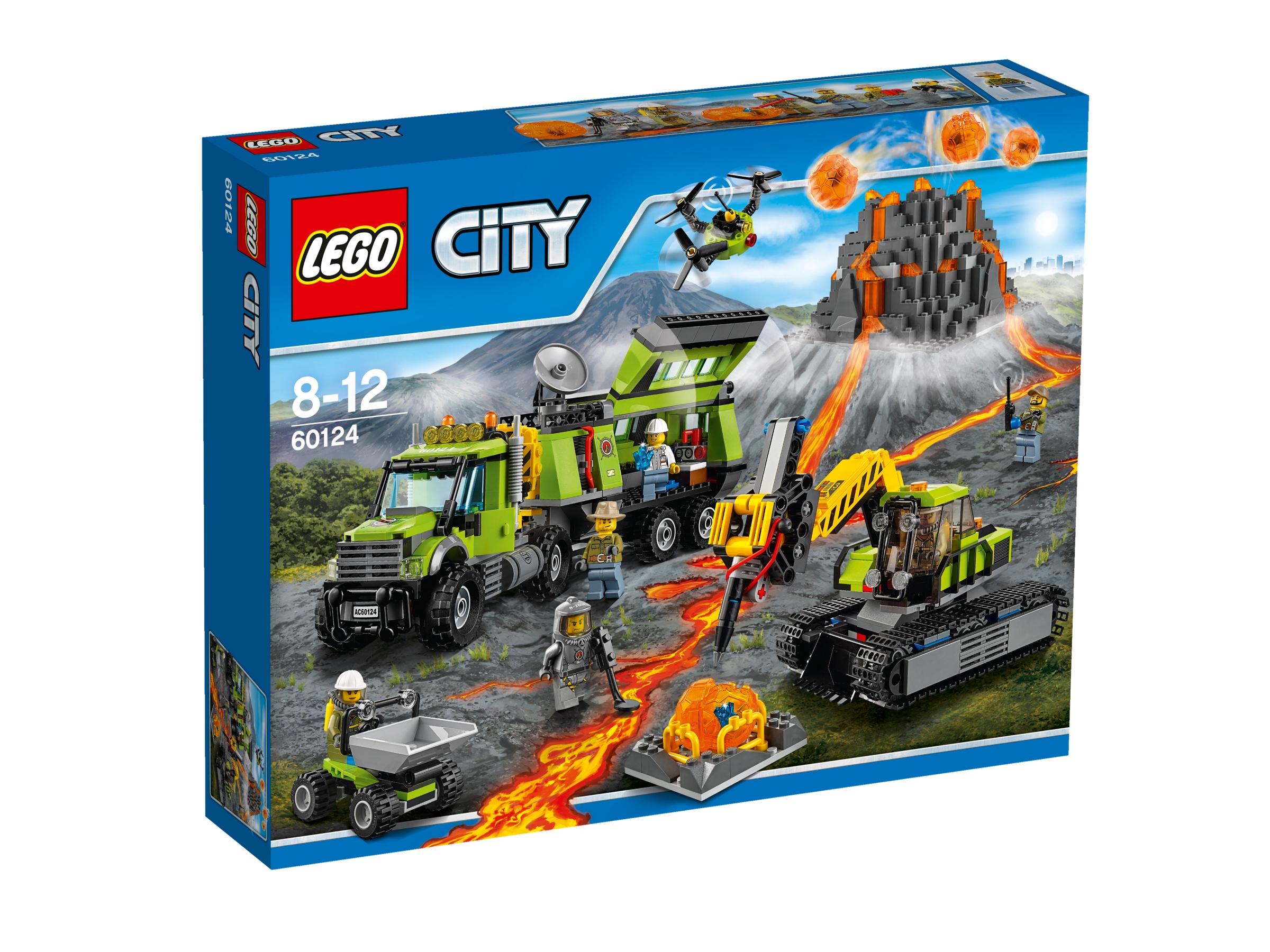 Klocki Lego City Zestaw Baza badaczy wulkanów 60124