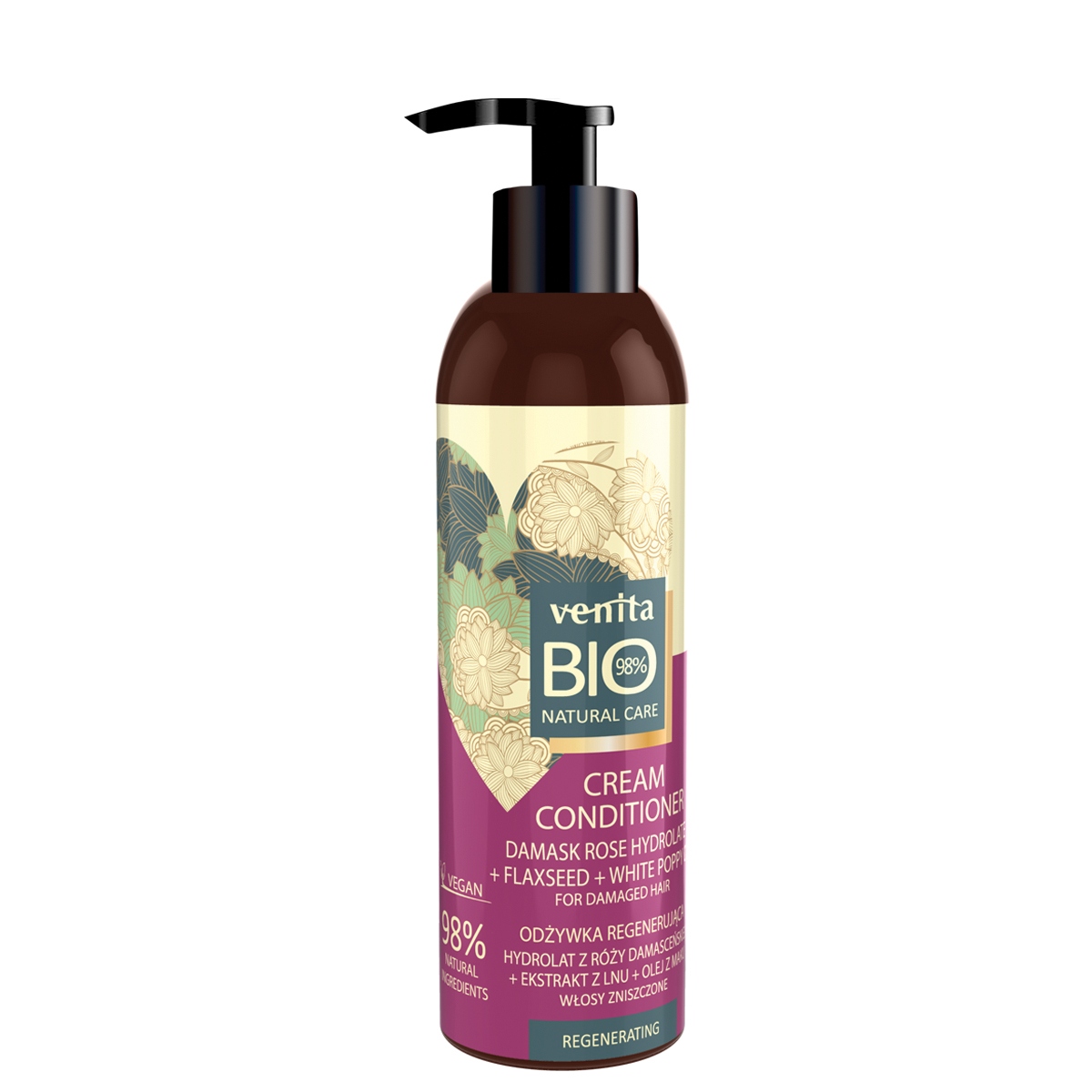 Odżywka do włosów Venita 200 ml bio regener. róża