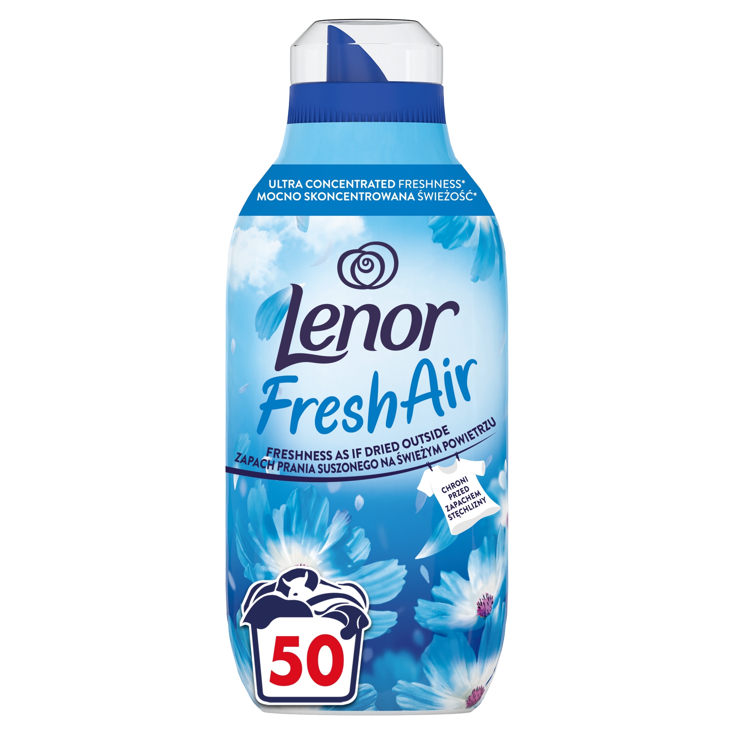 Levně Lenor Fresh Air Tekutá aviváž Fresh Wind 700ml 50 praní koncentrát
