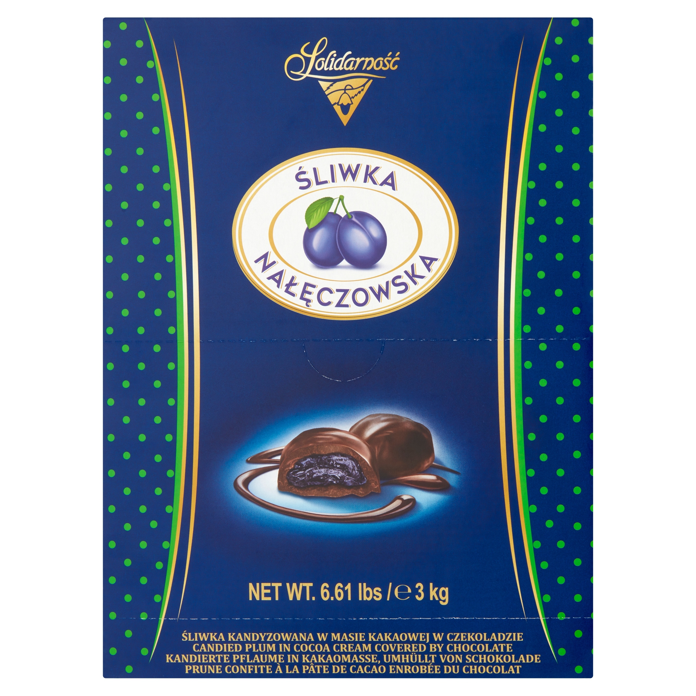 Levně Solidarność Švestka Nałęczowska v čokoládě 3 kg