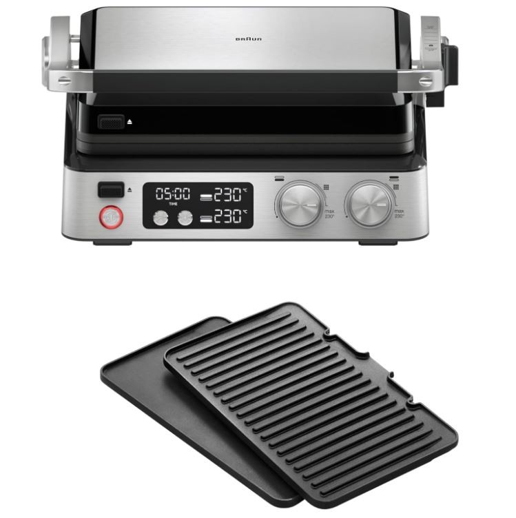 BRAUN MultiGrill 7 Grill Kontaktowy 3w1 BBQ Duża Powierzchnia 2000W — miniatura 13
