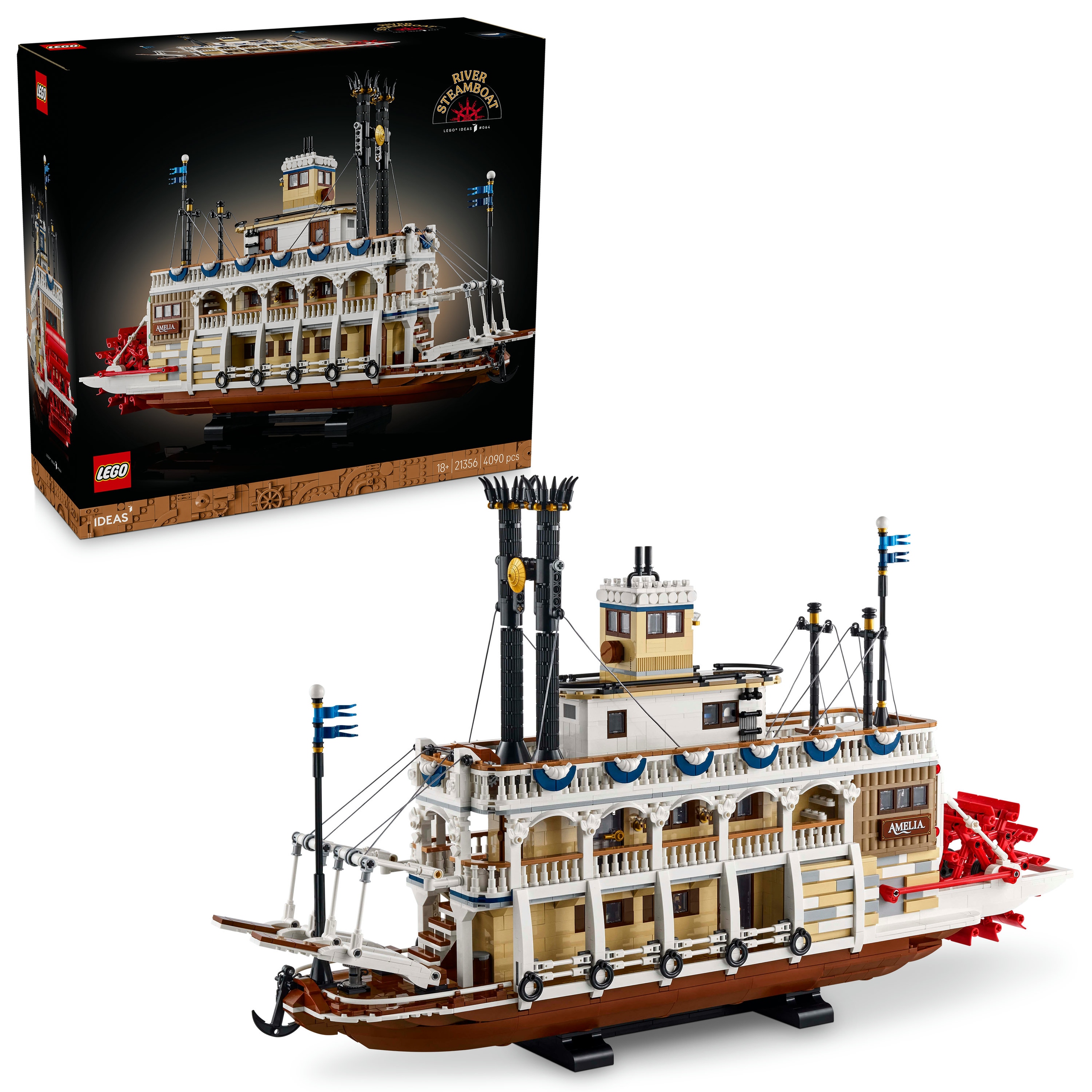 Lego Ideas 21356 Parowiec rzeczny 4090 elementów