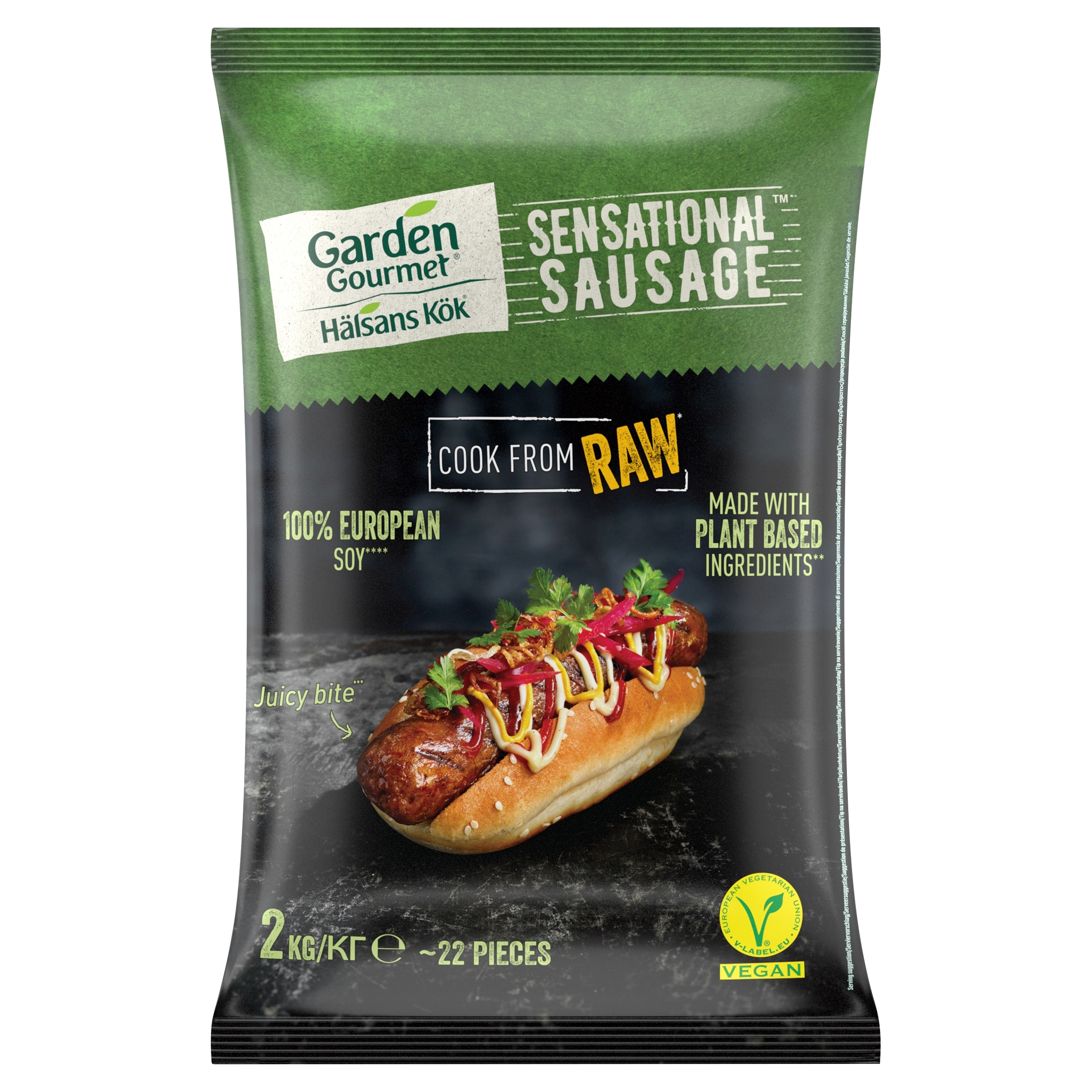 Garden Gourmet Sensational Sausage Vegan na bázi sójového proteinu 2 kg