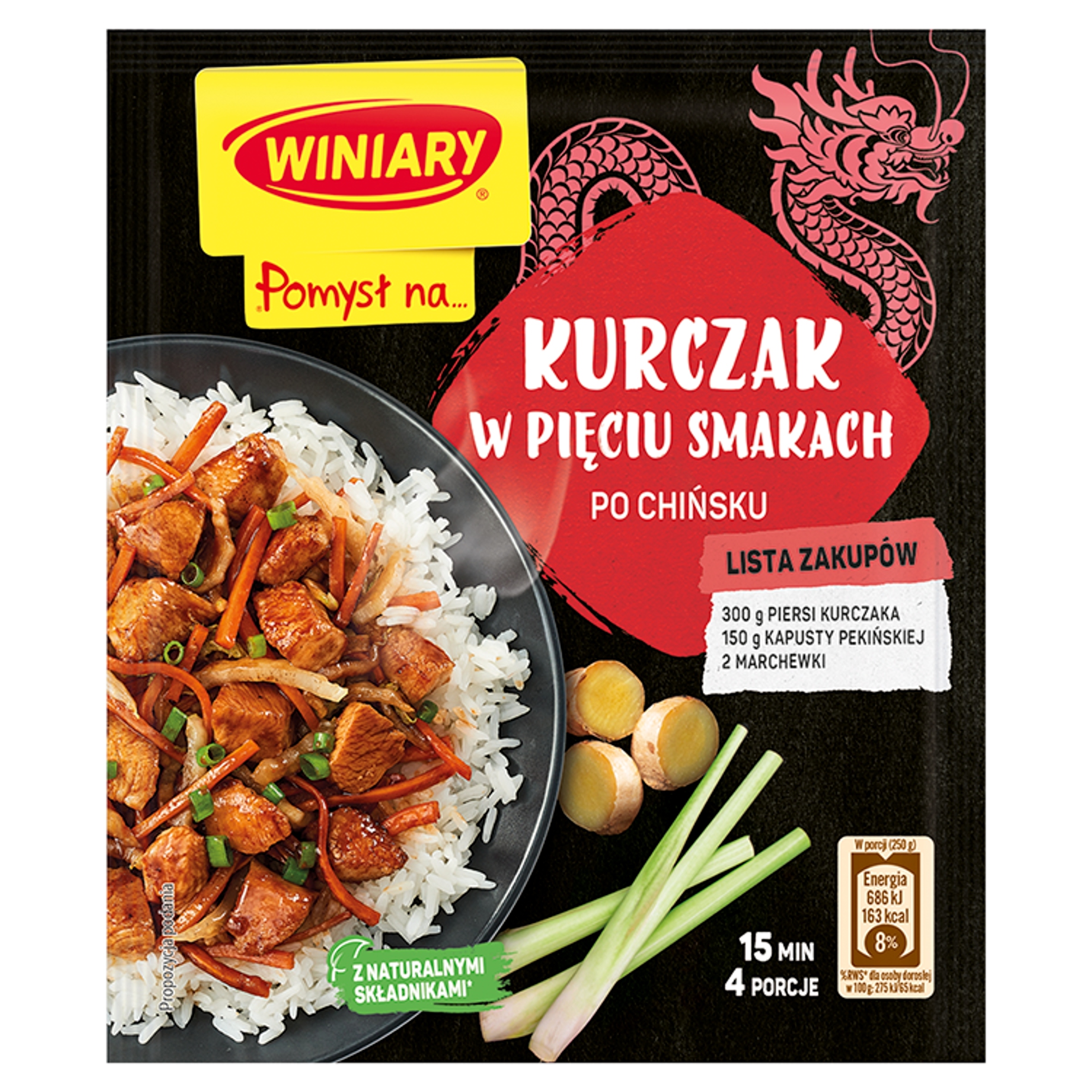 Levně 10 x Winiary Nápad na... Kuře v pěti příchutích po čínsku 37 g