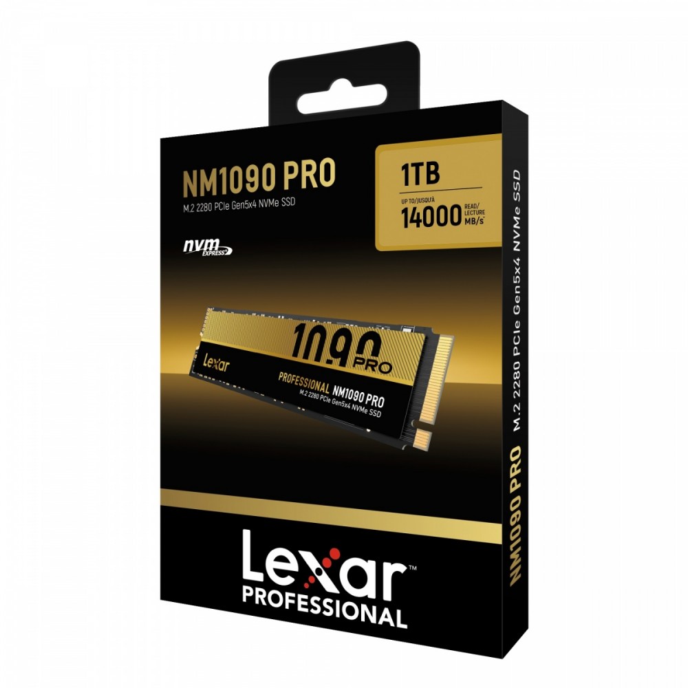 Ssd Lexar 1TB NM1090 Pro M.2 2280 NVMe 14000/10000MB/s PCI-e 5.0